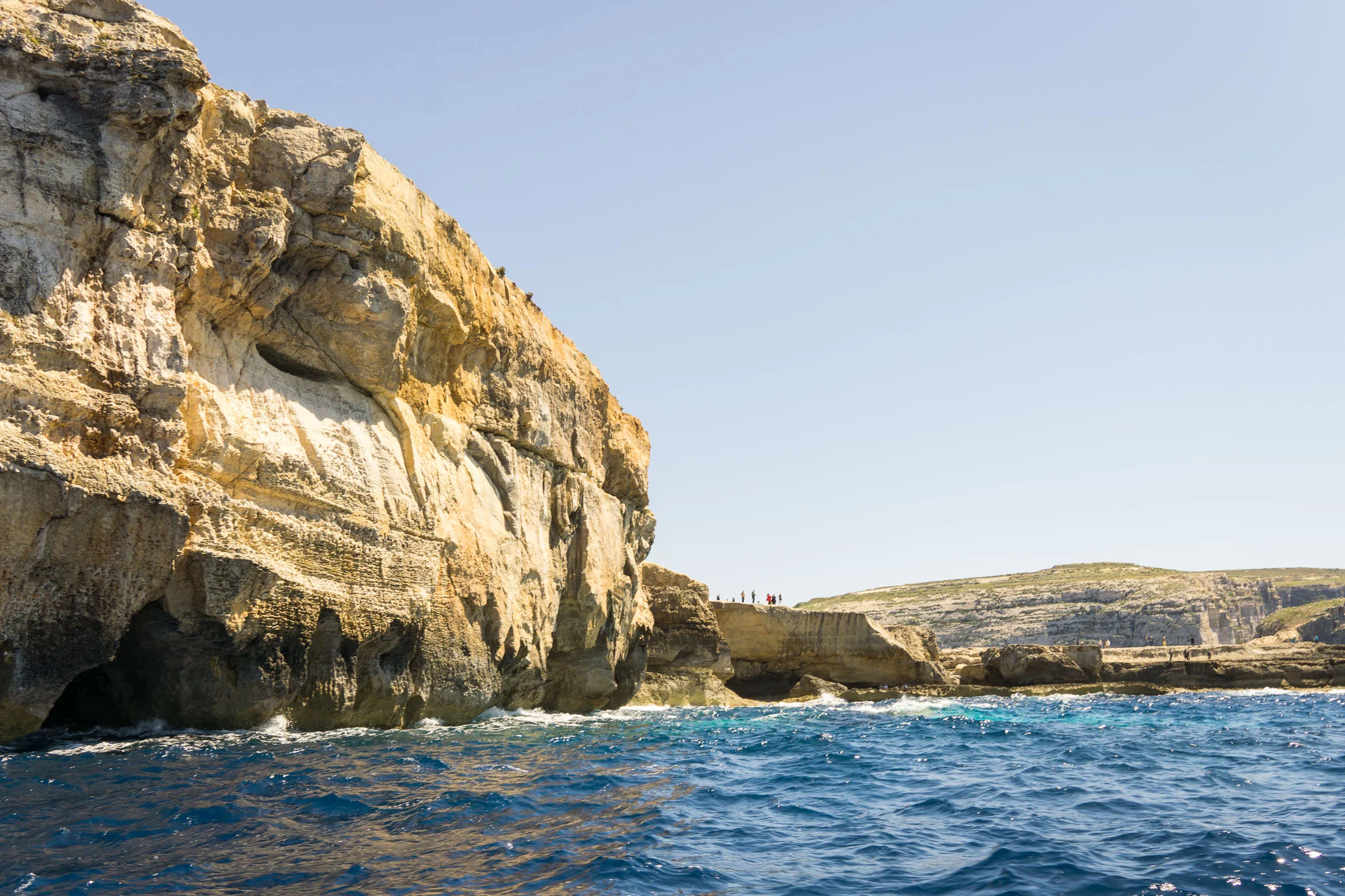 Where the Azure Window once stood.