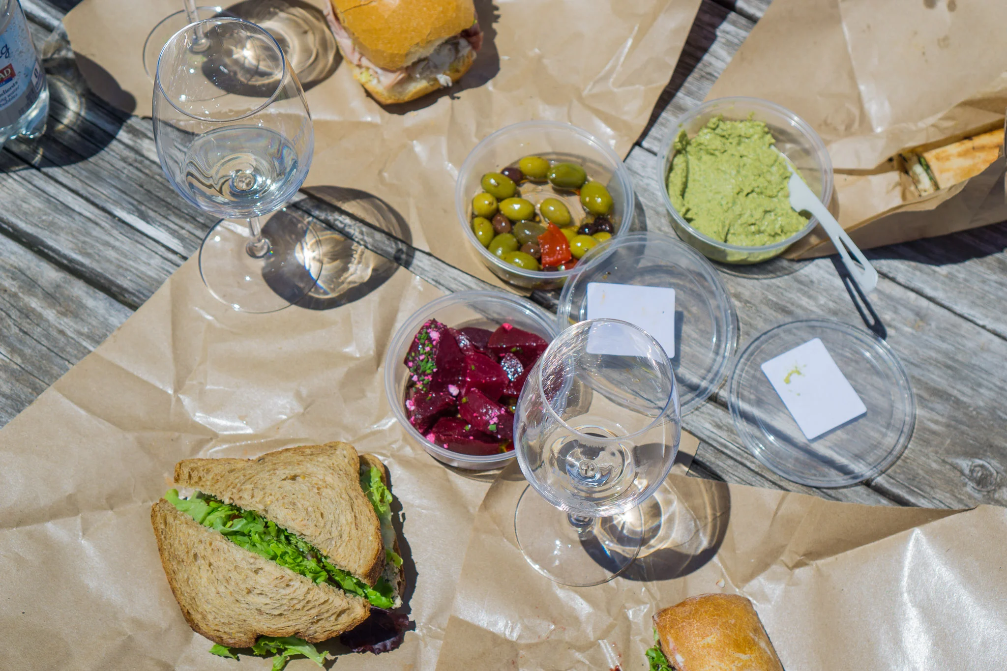 Our picnic from Dry Creek General Store.