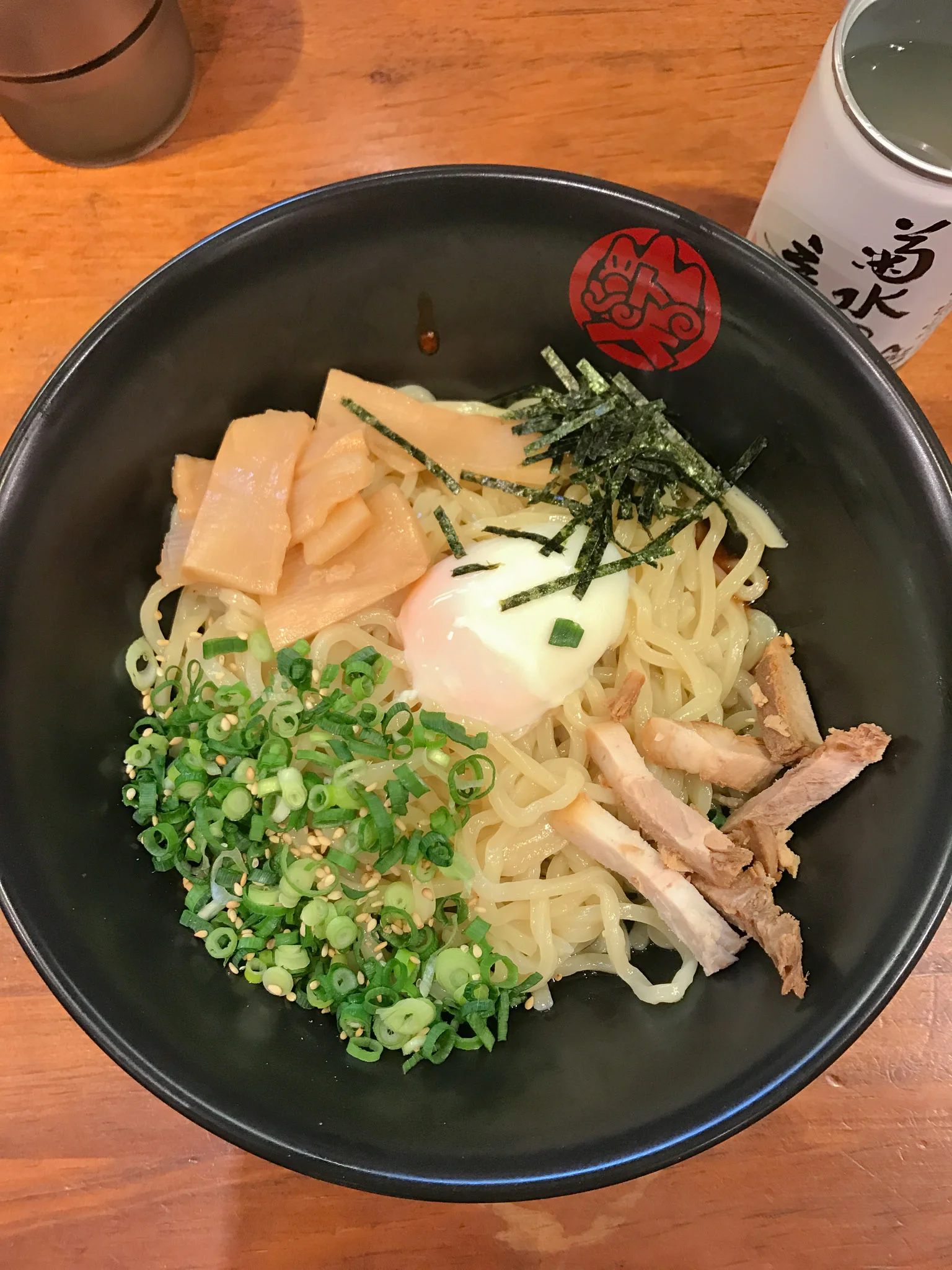 This is Tokyo style ramen. It has only a tiny bit of broth at the bottom. 