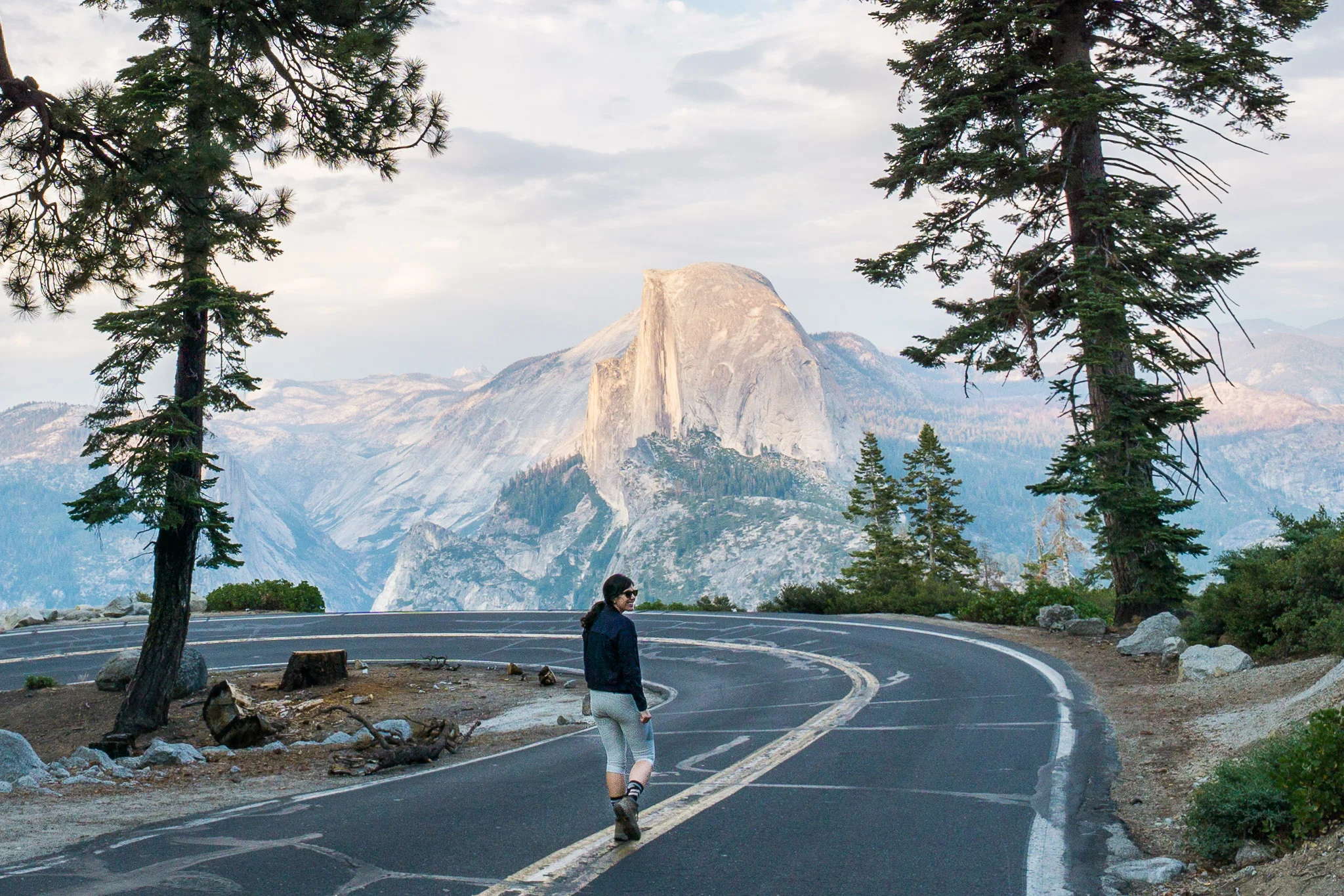 Along the road to Glacier Point in Yosemite National Park. August, 2017