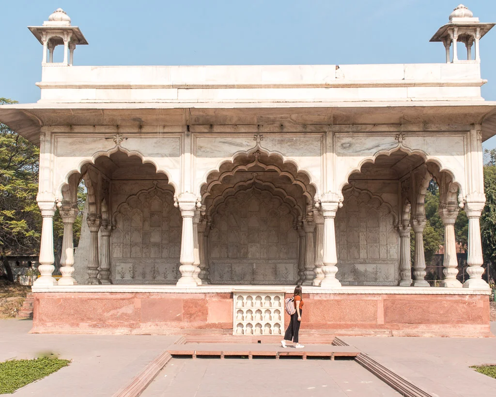 The Hayat Bakhsh Bagh inside the Red Fort in Delhi. 