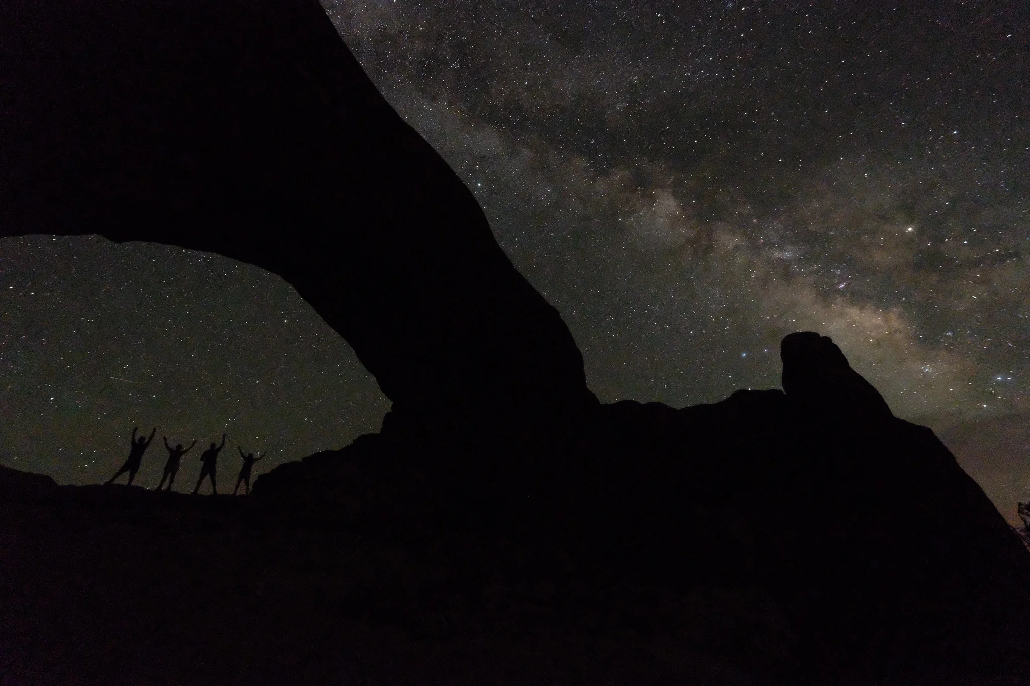 The Milk Way over North Window. Yes, that's us under the arch.