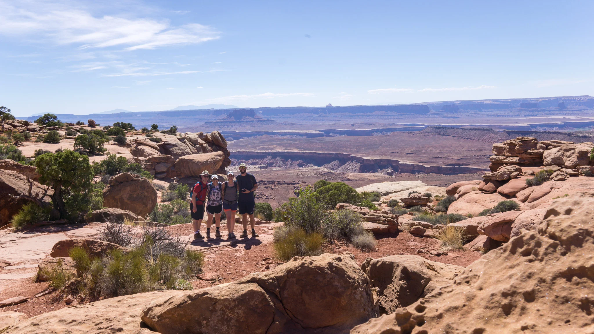 The crew in Canyonlands National Park