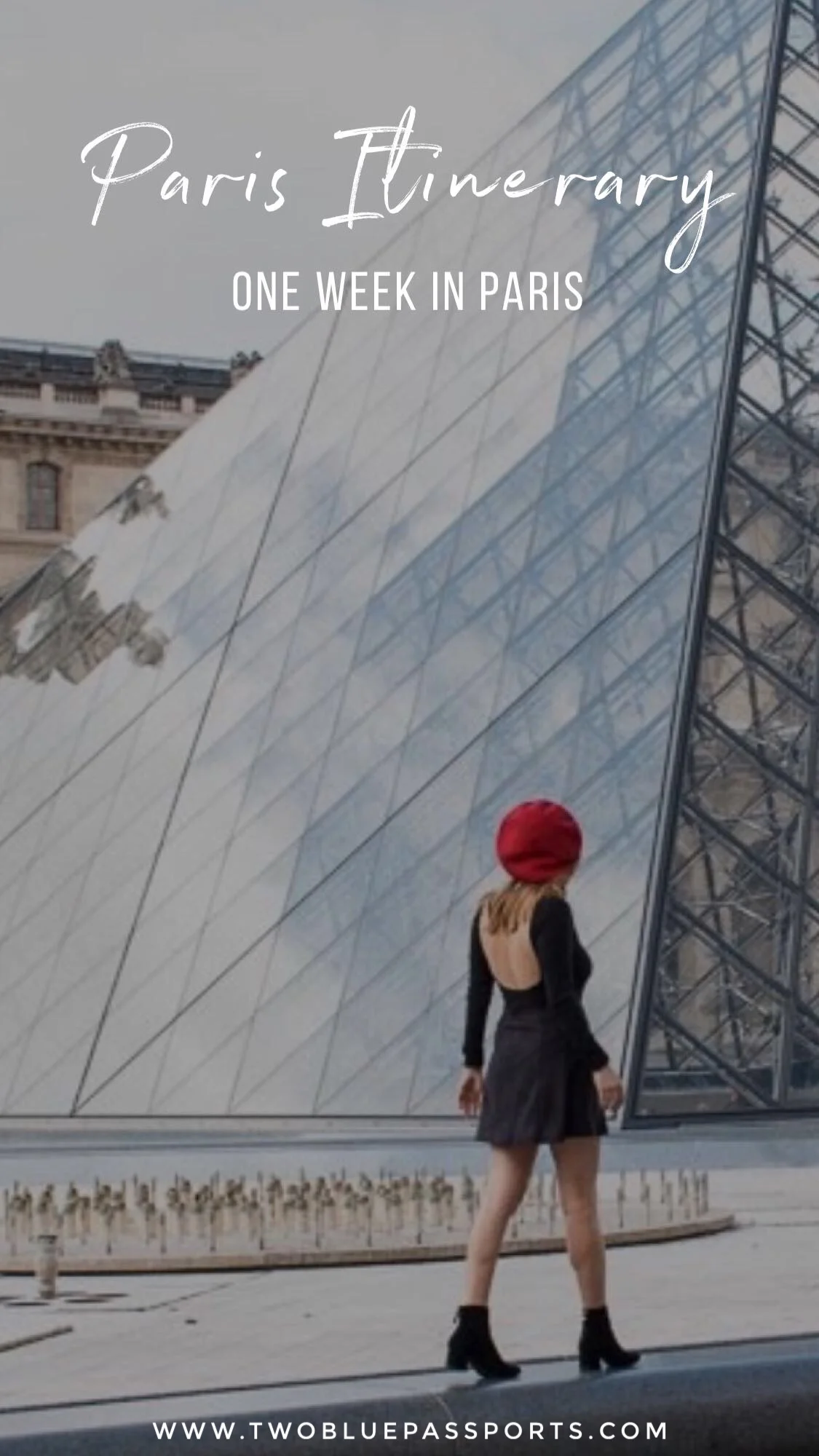 Two Blue Passports' One Week Itinerary for Paris, France. #Paris #France #Itinerary #Visitparis #VisitFrance #Louvre