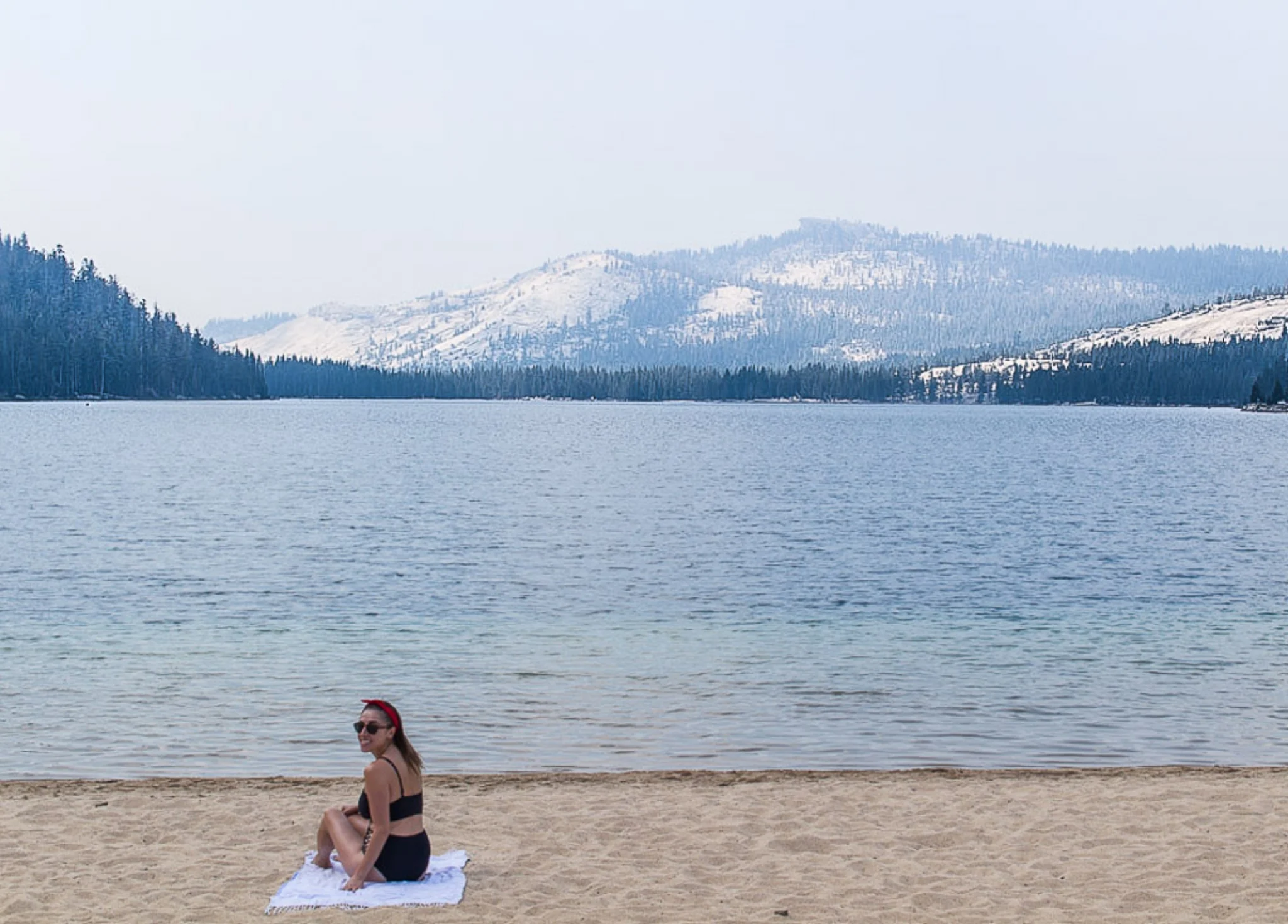 A sunny day at Tenaya Lake with no crowds!
