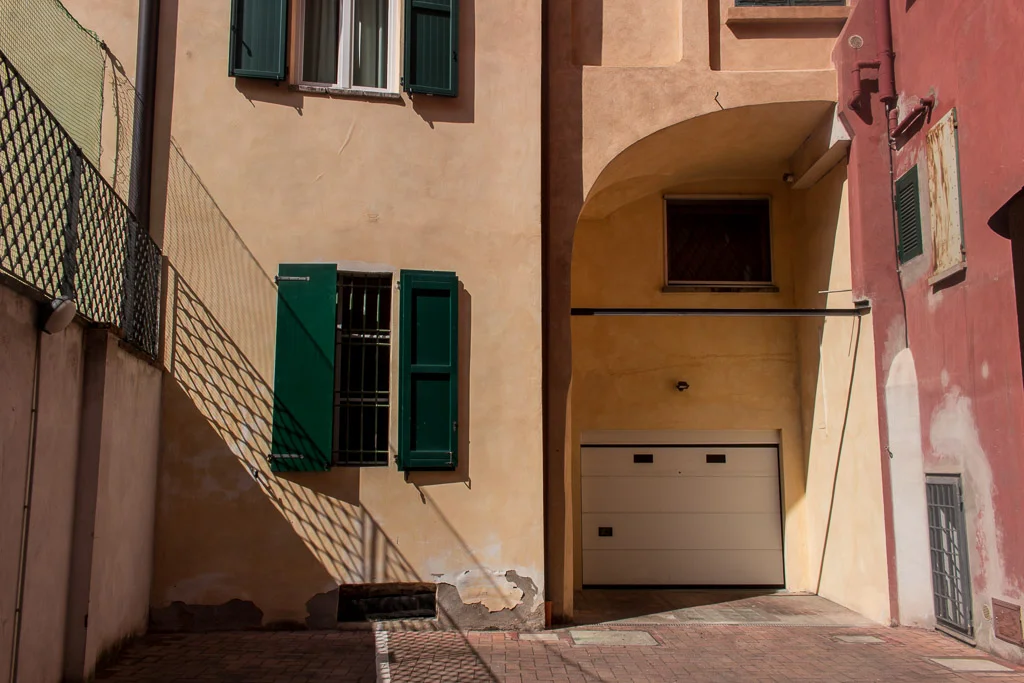Colorful corners in Bologna, Italy.