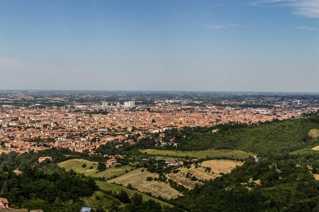 The best view of Bologna can be found at the top of the San Luca portico walk.