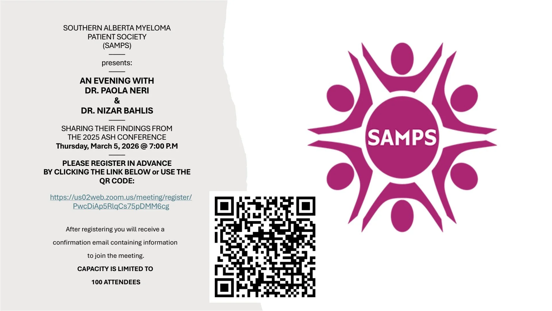 An Evening with Dr. Bahlis &amp; Dr. Neri - Sharing Their Findings from the 2025 ASH Conference 