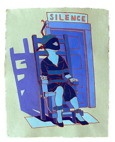 Sophie Treadwell, Machinal, 2014 20" x 16" Flashe on paper