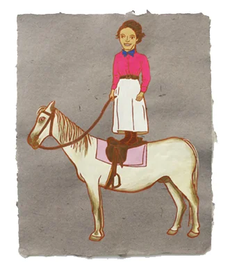 The Ladies: Evelyn Cameron, 2011 20" x 16" Flashe on paper