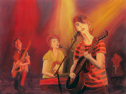      Tegan &amp; Sara,  2014  36" x 48" Oil on canvas    