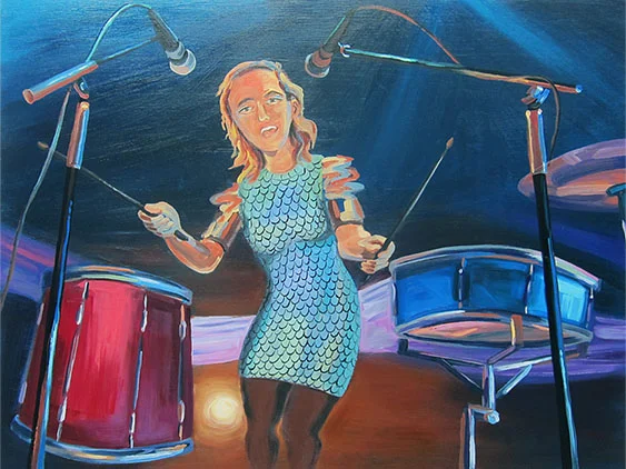 TuNe-yArDs , 2014 48" x 96" Oil on canvas