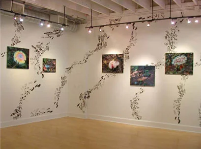 hush you mushrooms..., 2003 (October 18-November 22) Wendy Cooper Gallery Madison, WI Wall painting/photography installation