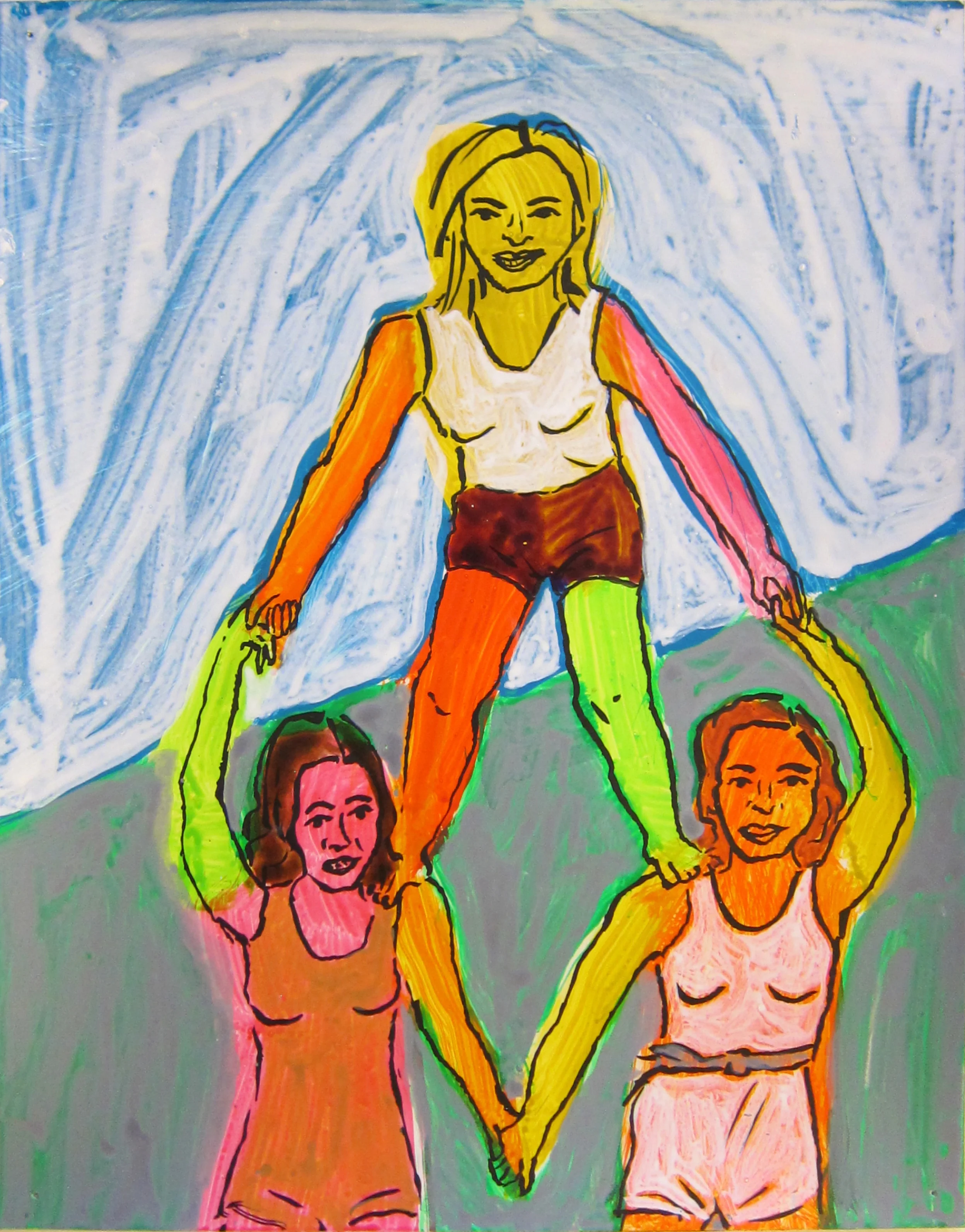 Gymnastics, 2016 12"x9.5" ink on paper