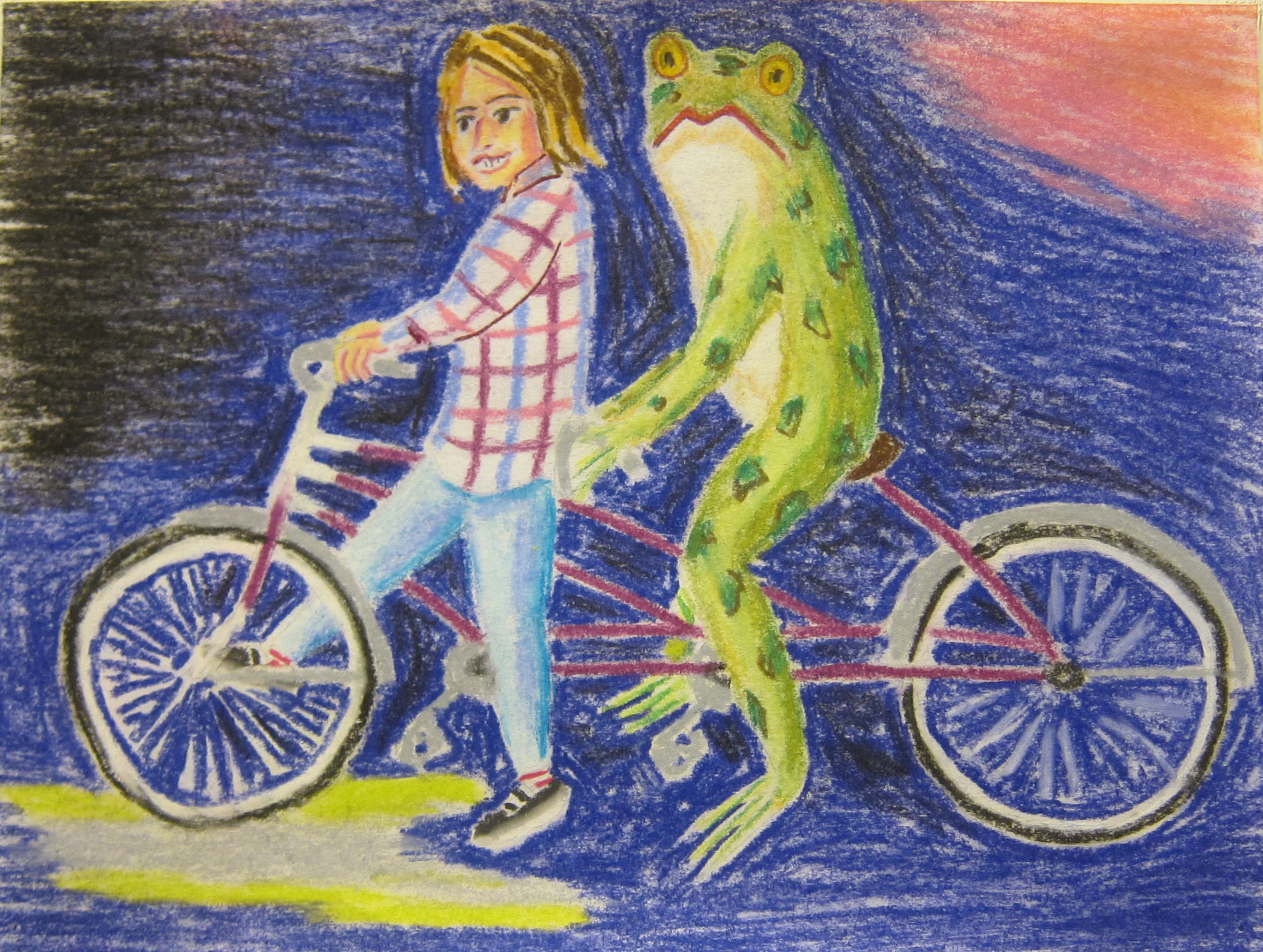 For Two 9”x12” pastel on paper 2018