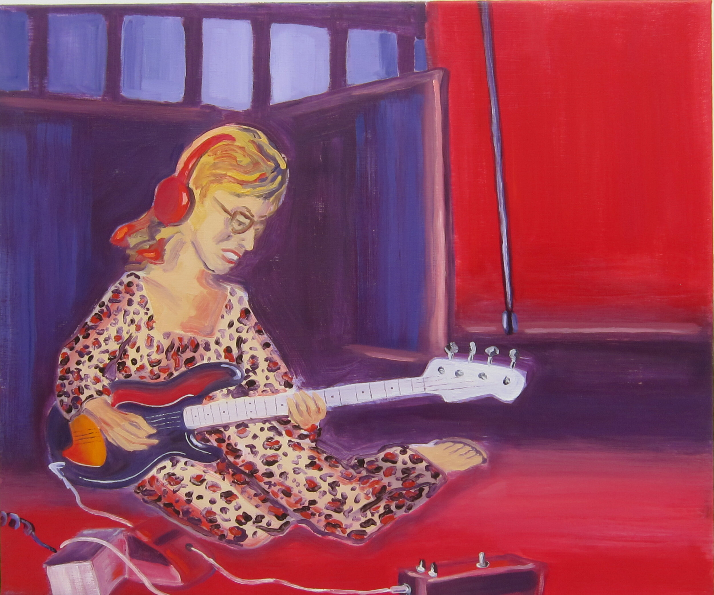   Carol Kaye, bassist   30”x36”  oil on canvas  2014  
