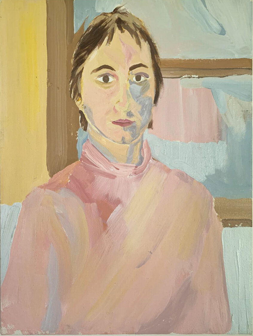   Self Portrait   acrylic on canvas  1976 