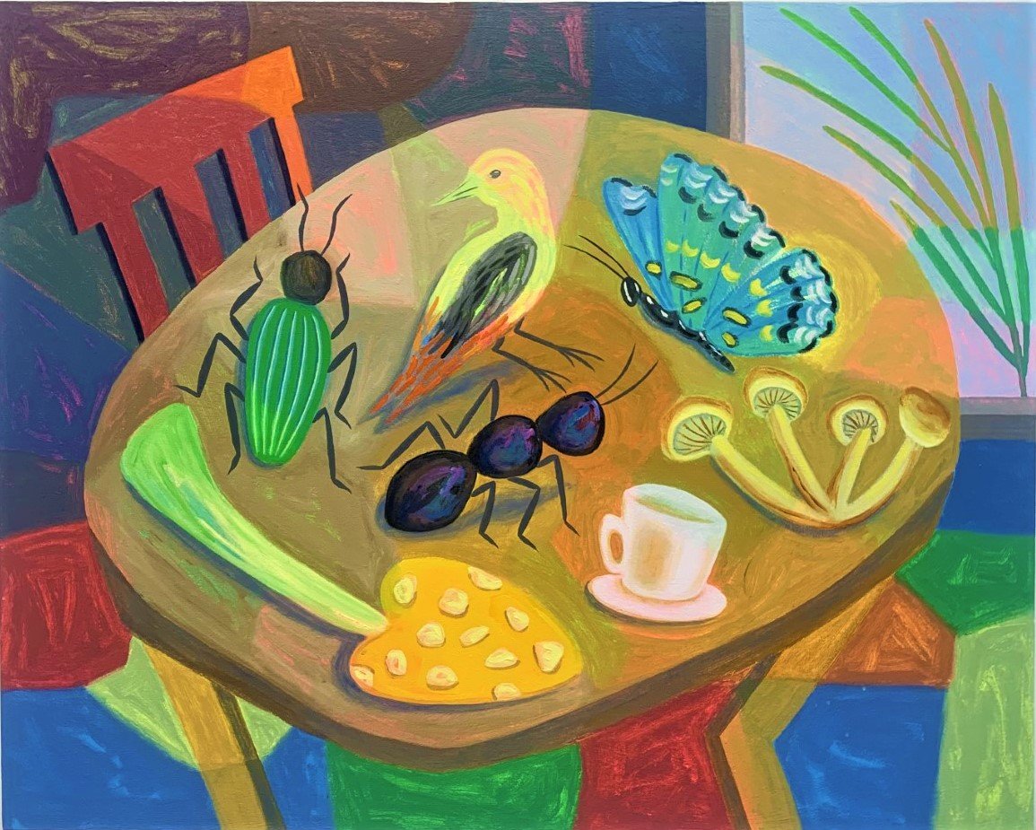   Table Setting   acrylic on canvas  32”x40”  2023 