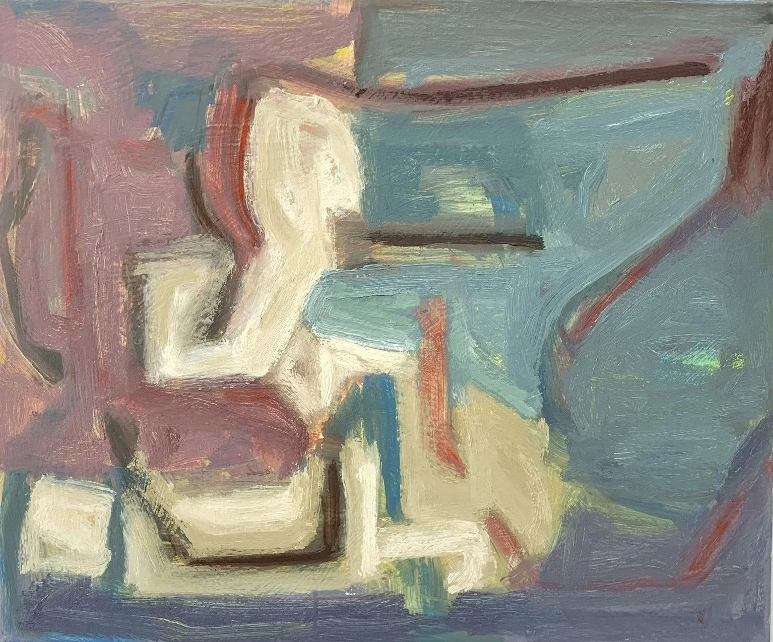   Slippery   oil on canvas  20”x24”  2026 