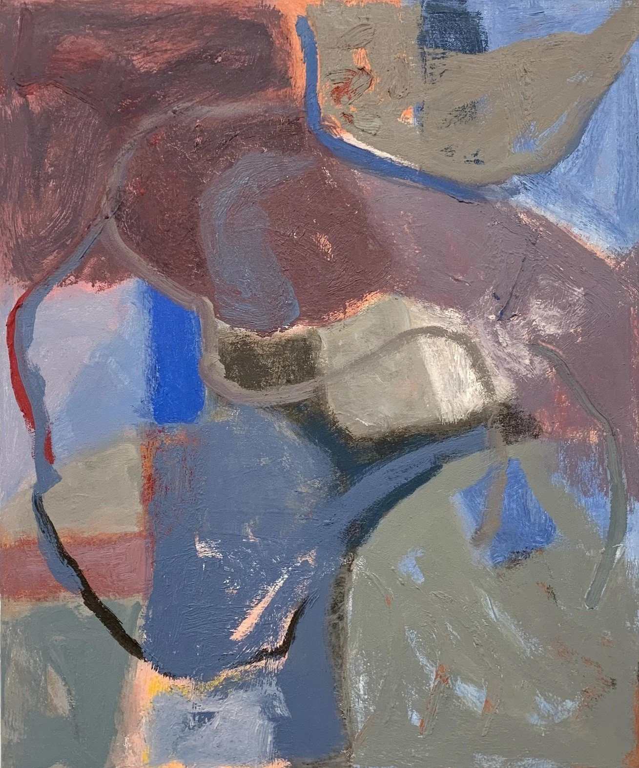   Bruised   oil on canvas  24”x20”  2026 
