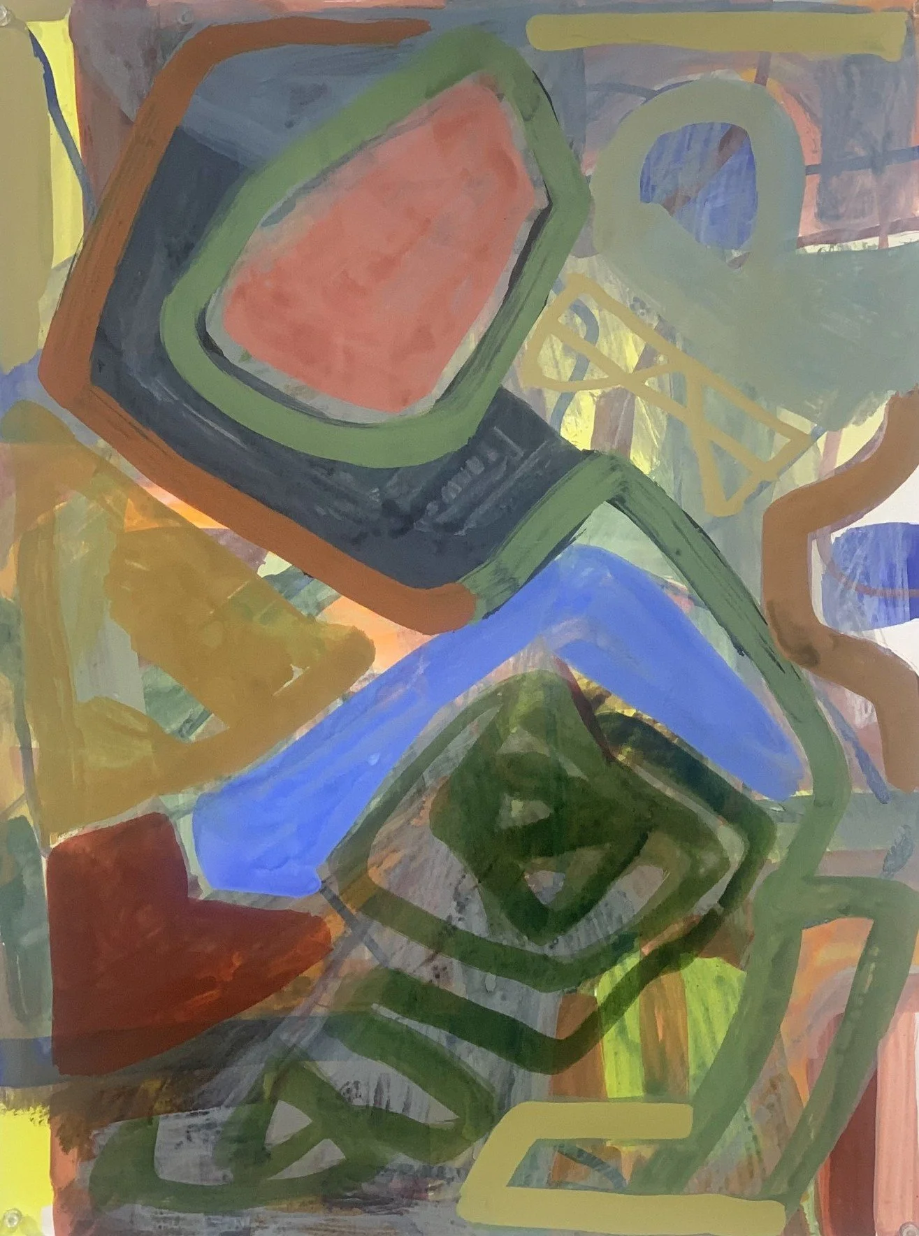   Propel   acrylic ink on paper  24”x18”  2026 