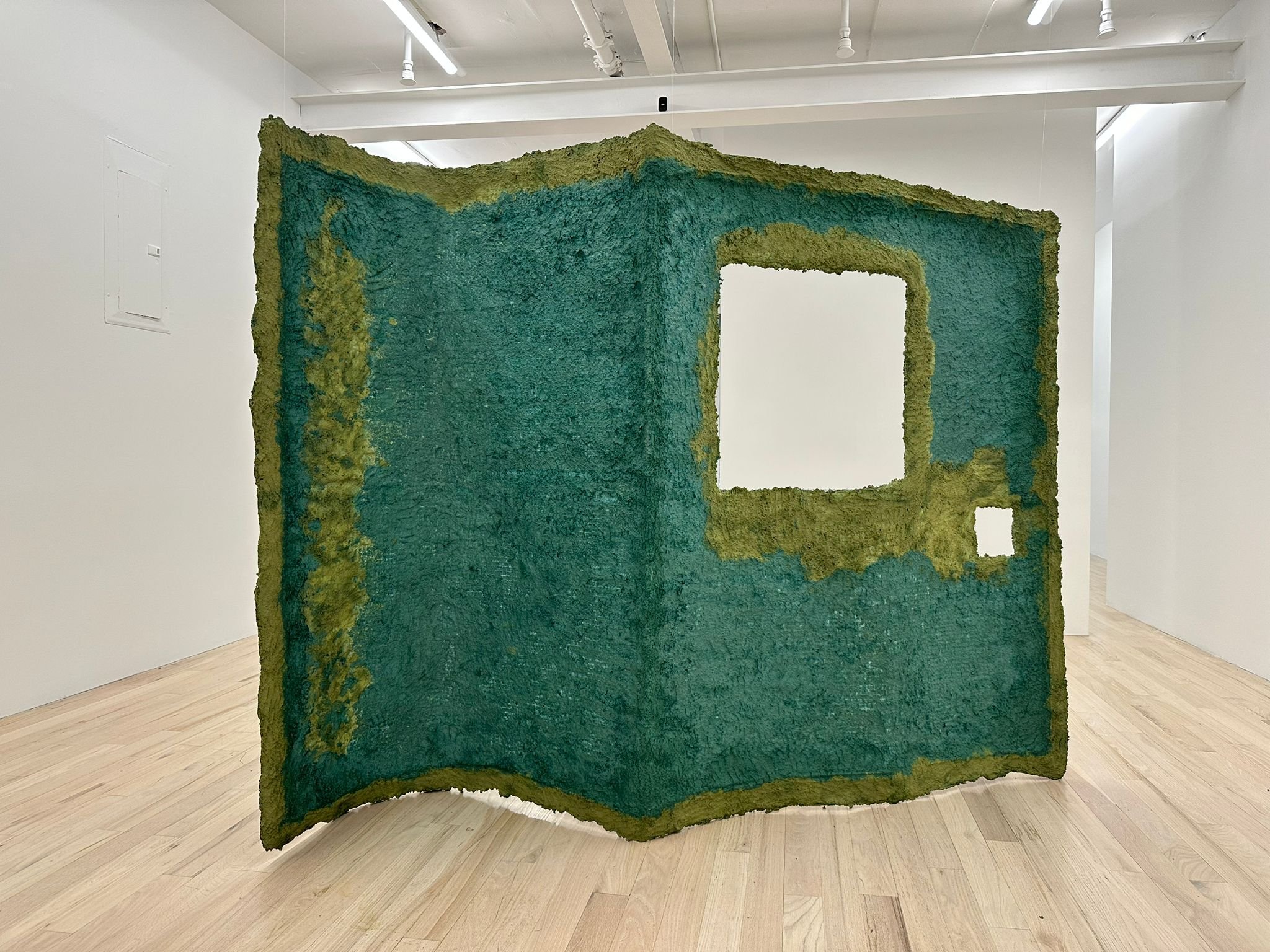  Do you remember? paper pulp, 6 x 13 x 6 feet, 2023. 