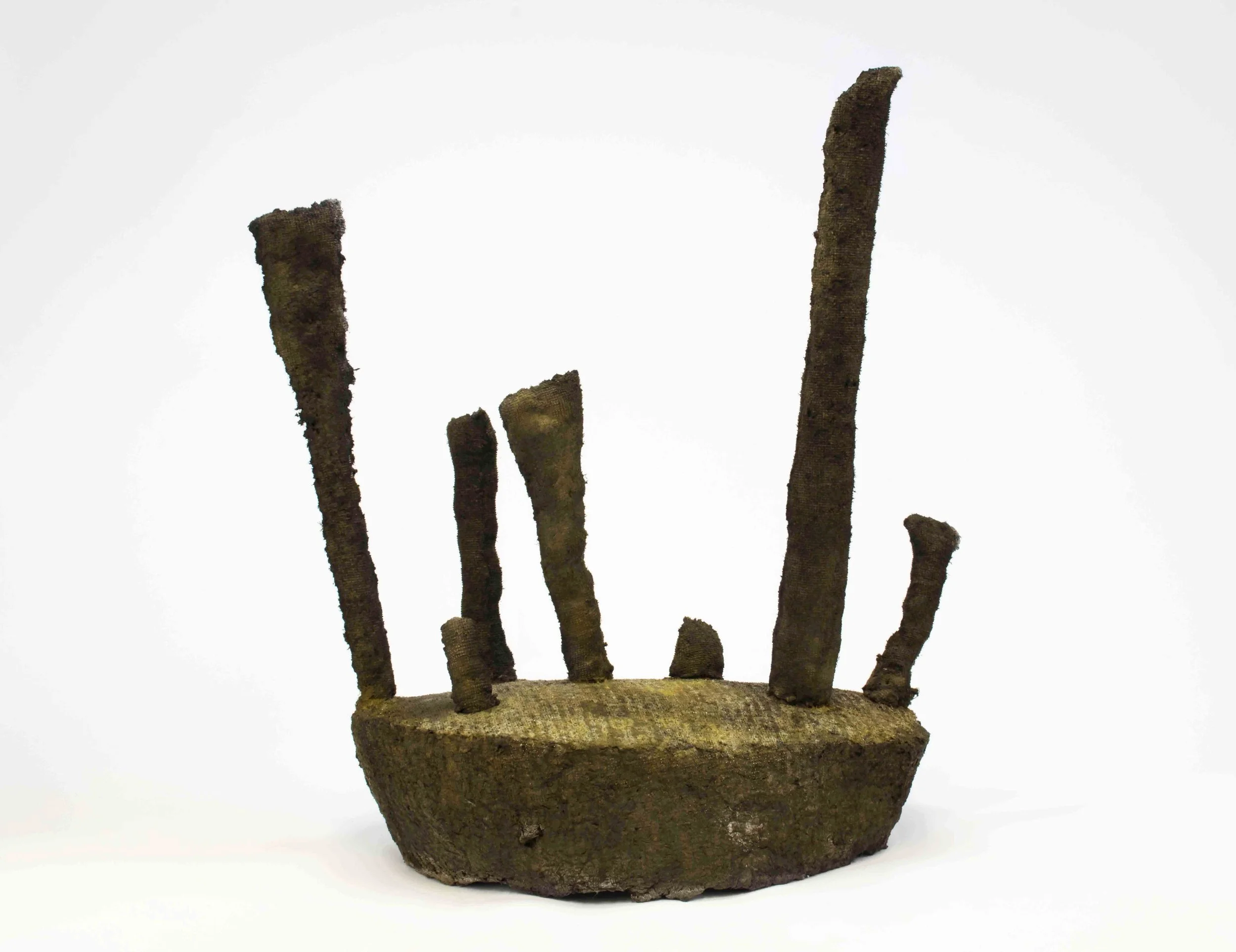   Isla , paper pulp, 20 x 13 x 8 inches 2019.    