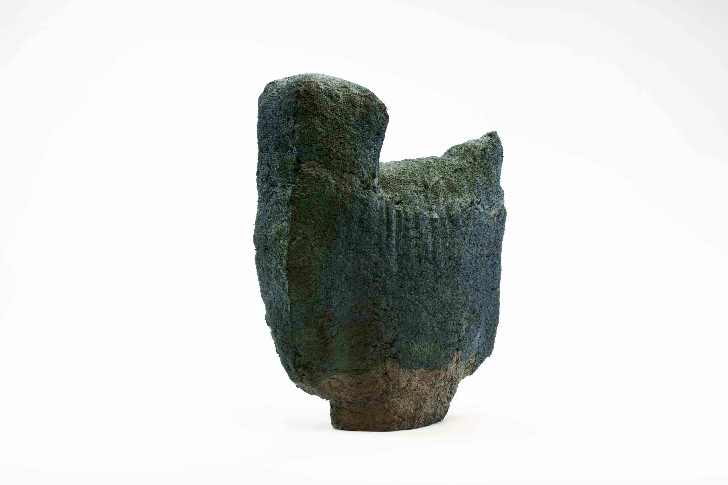   Boat , paper pulp, 10 x 10 x 4 inches, 2019.&nbsp;    