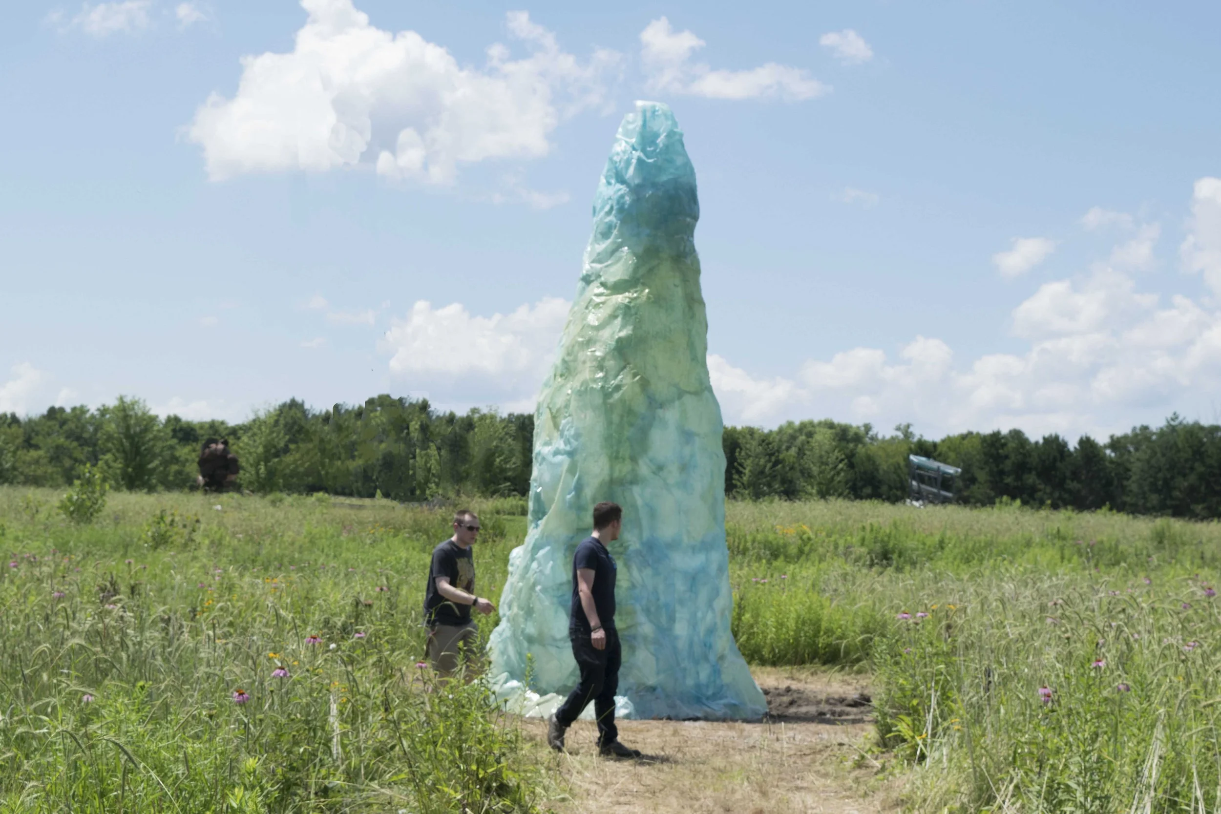   Vortex , 20 x 12 x 10 feet, 2018. Outdoors resin work at the 2018 FSP/Jerome Fellowship Program, Franconia Sculpture Park, Minnesota.    