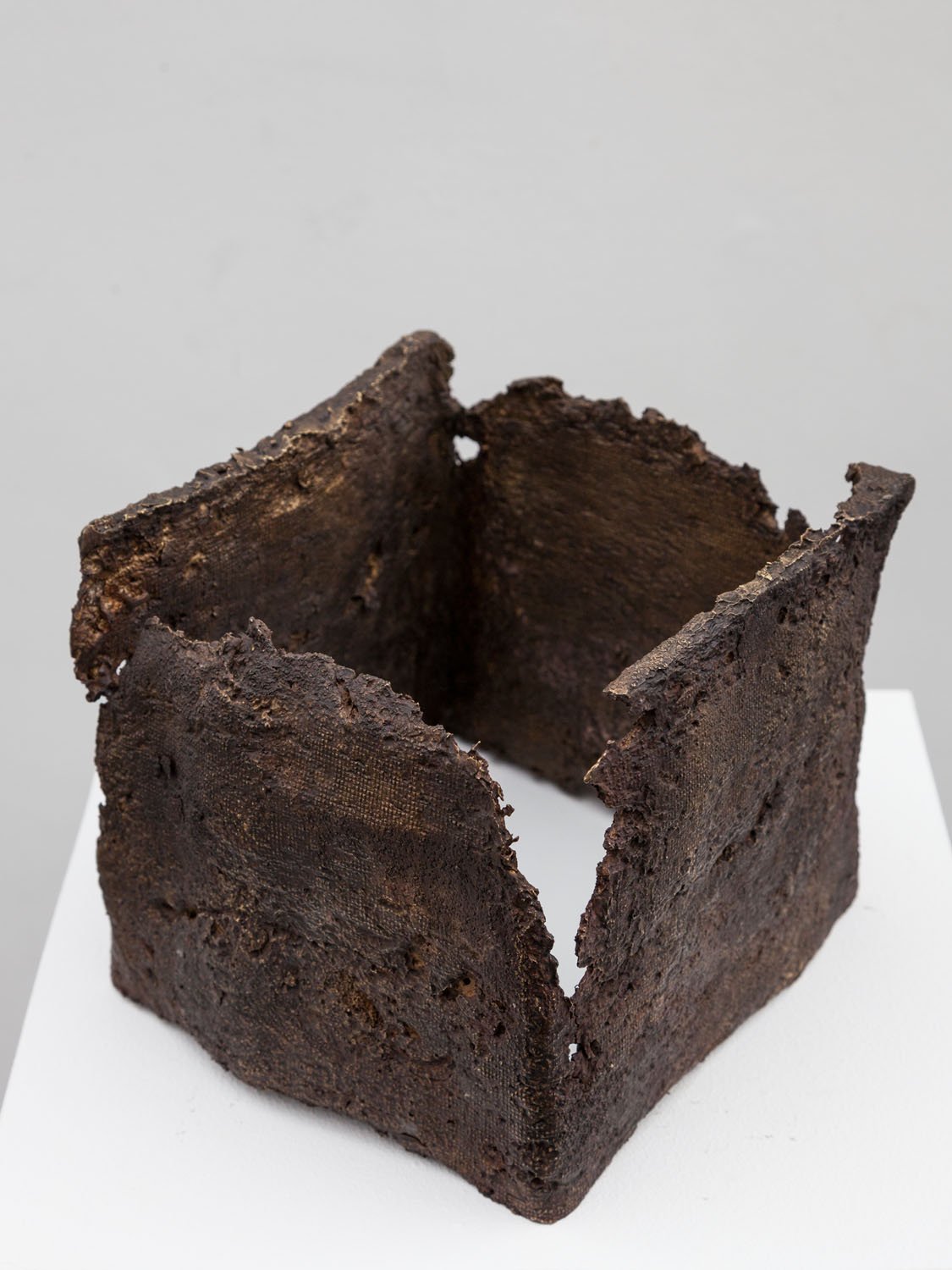   Justa , bronze, 8 x 8 x 8 inches, 2018.    