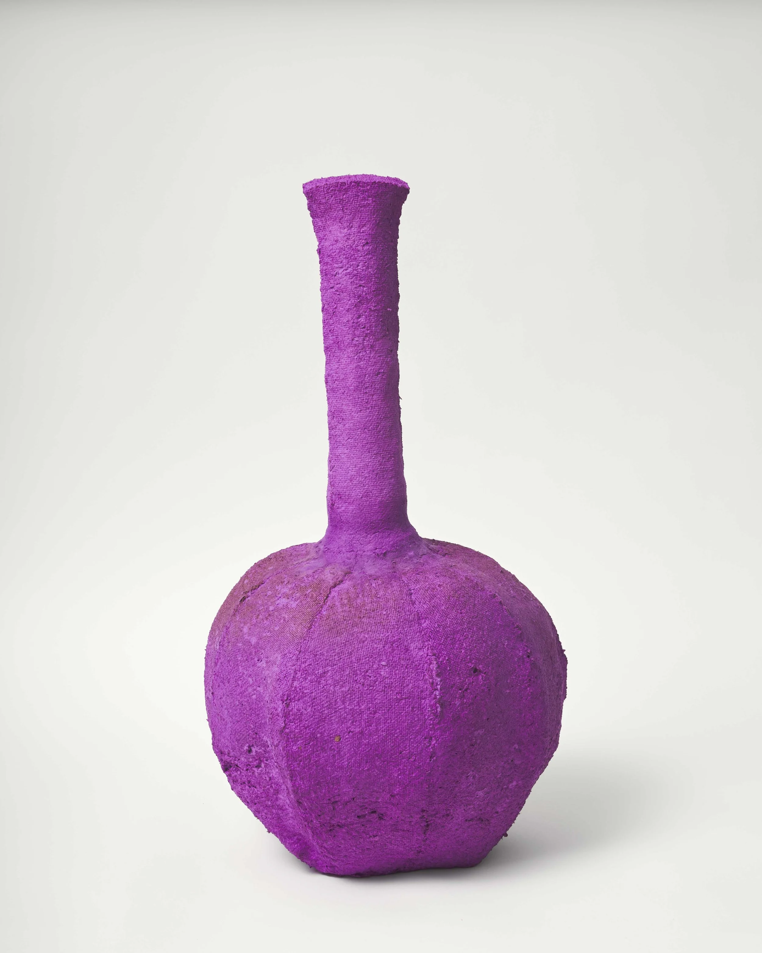  Flask, paper pulp, 28 x 15 x 15 cms, 2024.    