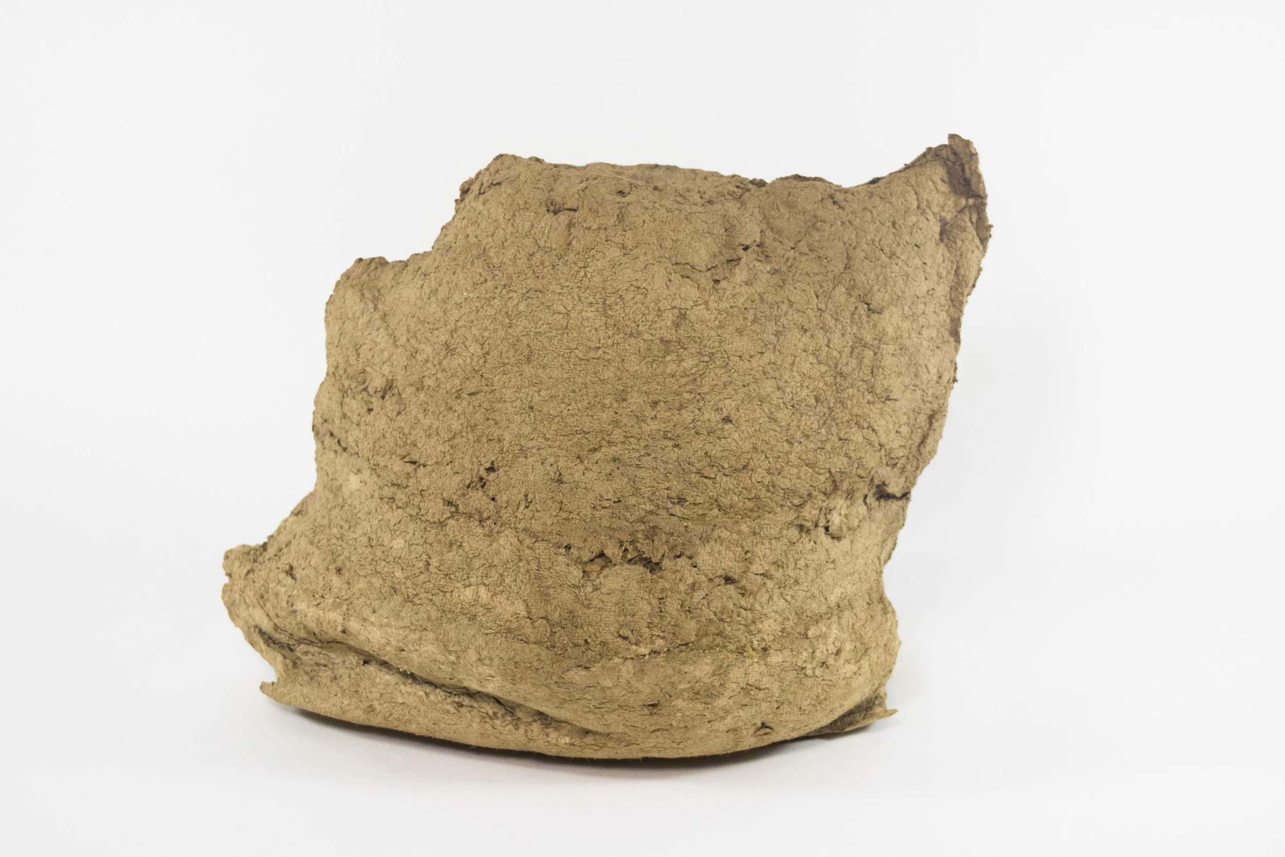   Bread,  paper pulp, 13 x 13 x 8 inches, 2016.    