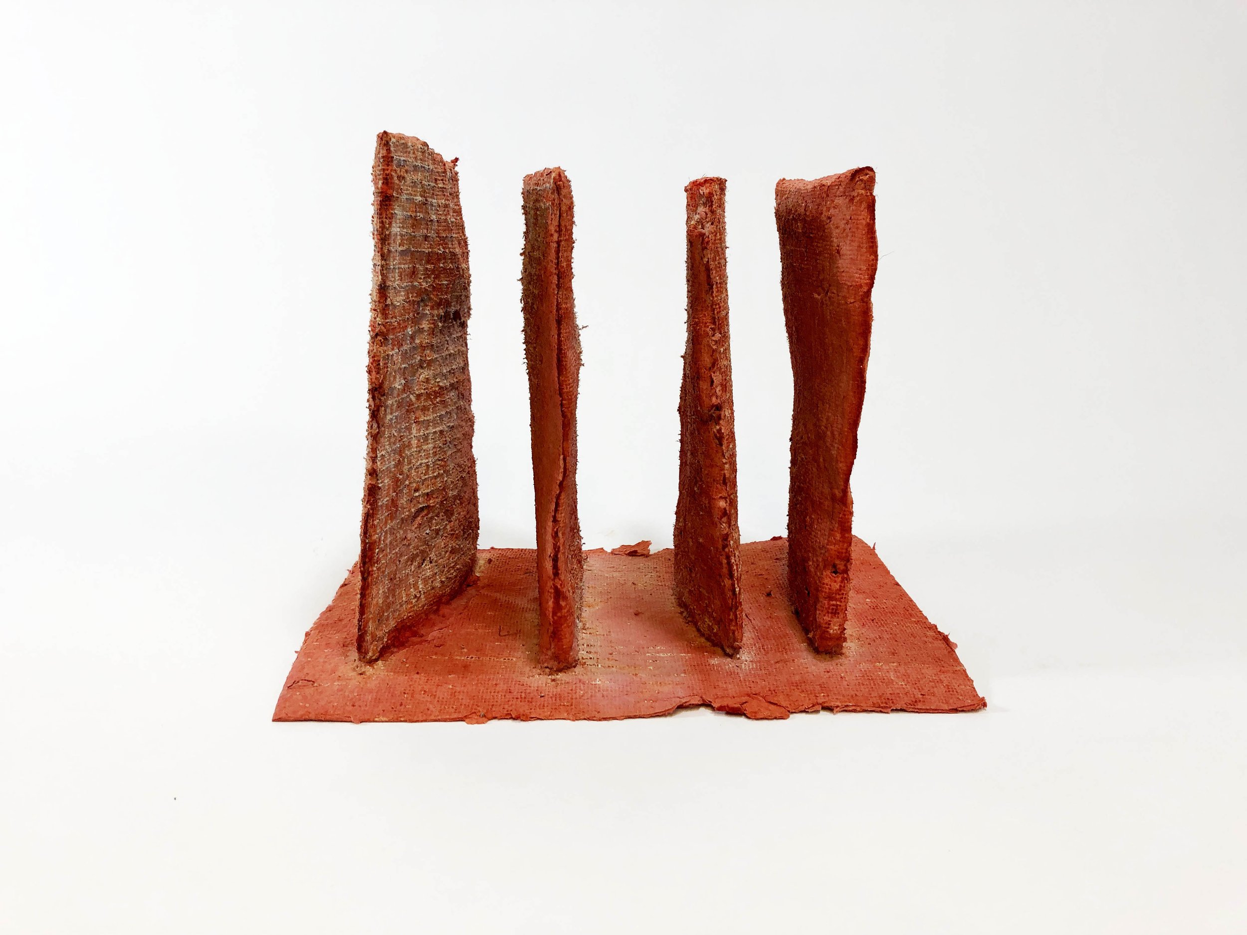   Palmitas , paper pulp, 10 x 7 x 8 inches, 2018.    