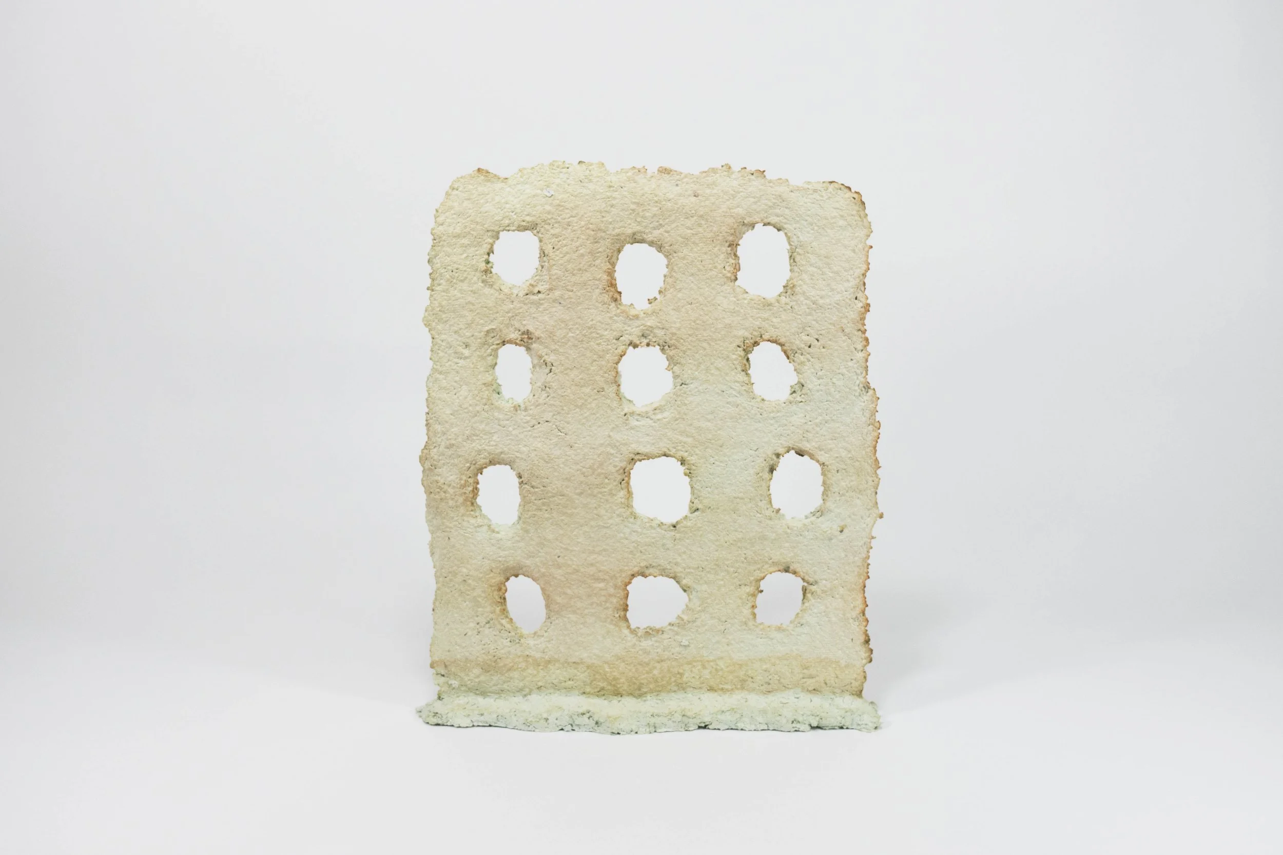   Pregunta , paper pulp, 16 x 14 x 2 in, 2018.    