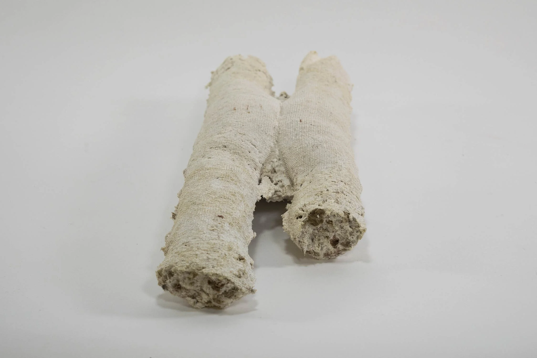  Manco, paper pulp and plaster, 5 x 10 x 5 inches, 2017.    