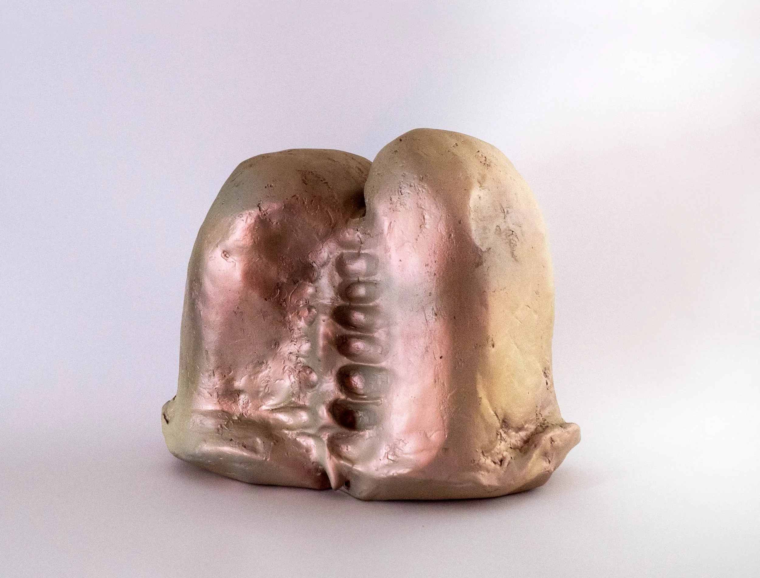   Sacrum,  resin and fiberglass, 10 x 10 x 7 in, 2012.    