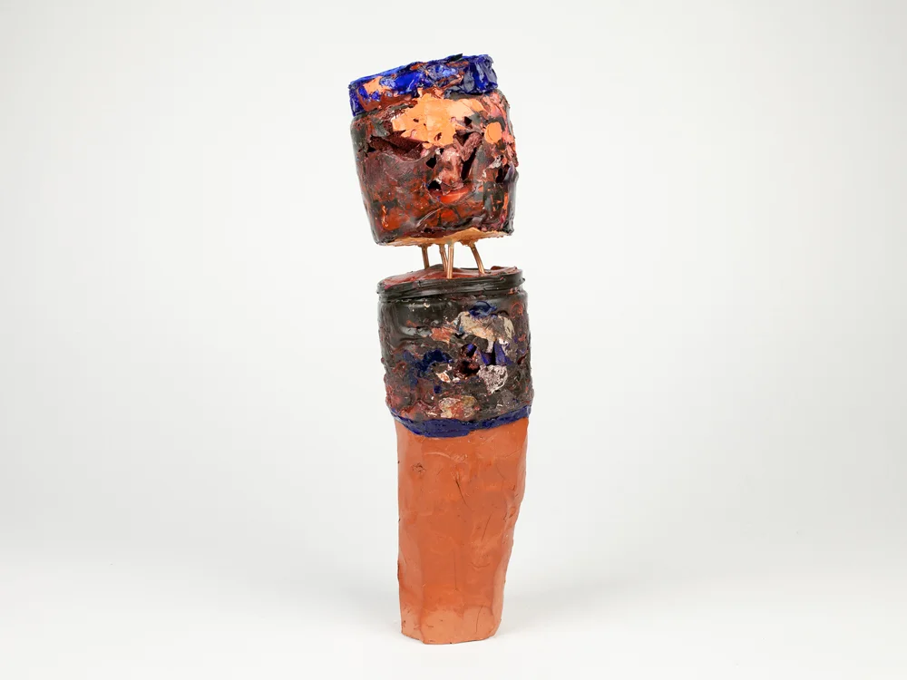 Untitled (Cracked Lapis with Raw Umber) from Another Word for Chess series