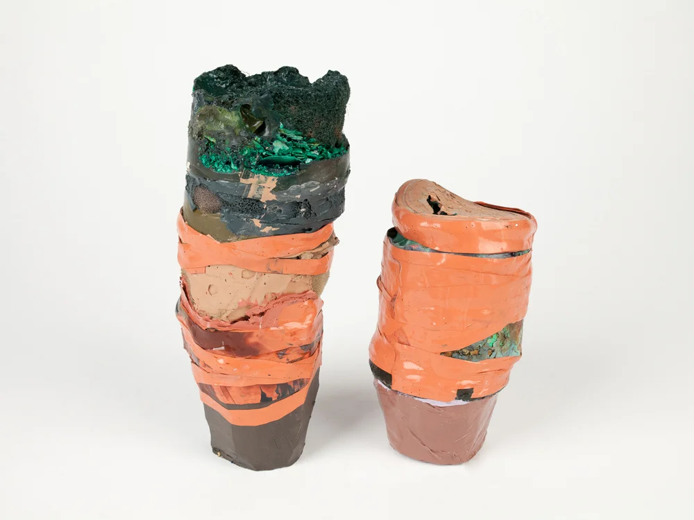 Untitled (Thalo Green with Red Oxide) from Another Word for Chess series