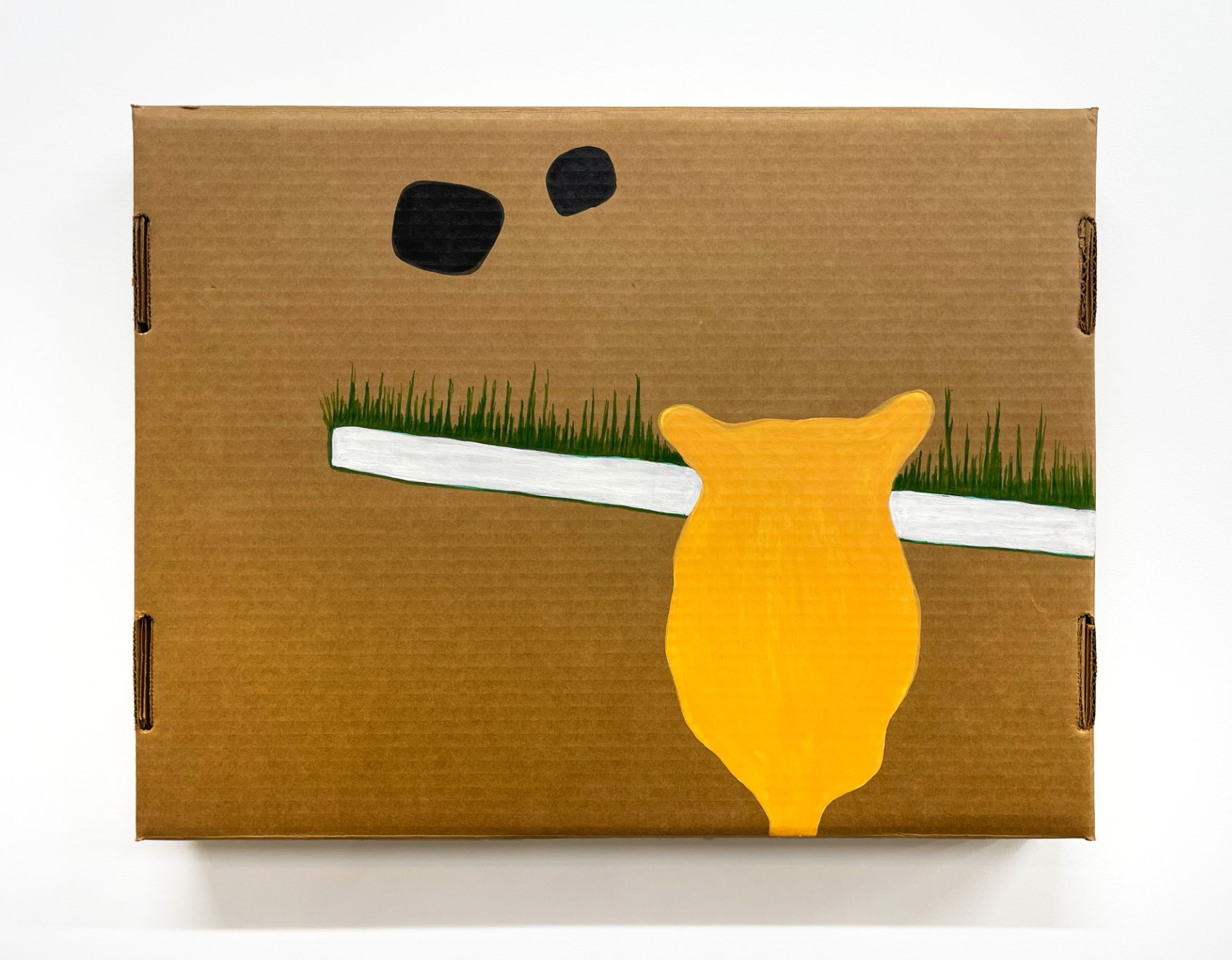  Printout (a nocturne), set 3 14 1/4 x 18 1/4 x 2 inches, Paint, ink, pen on cardboard, 2005 