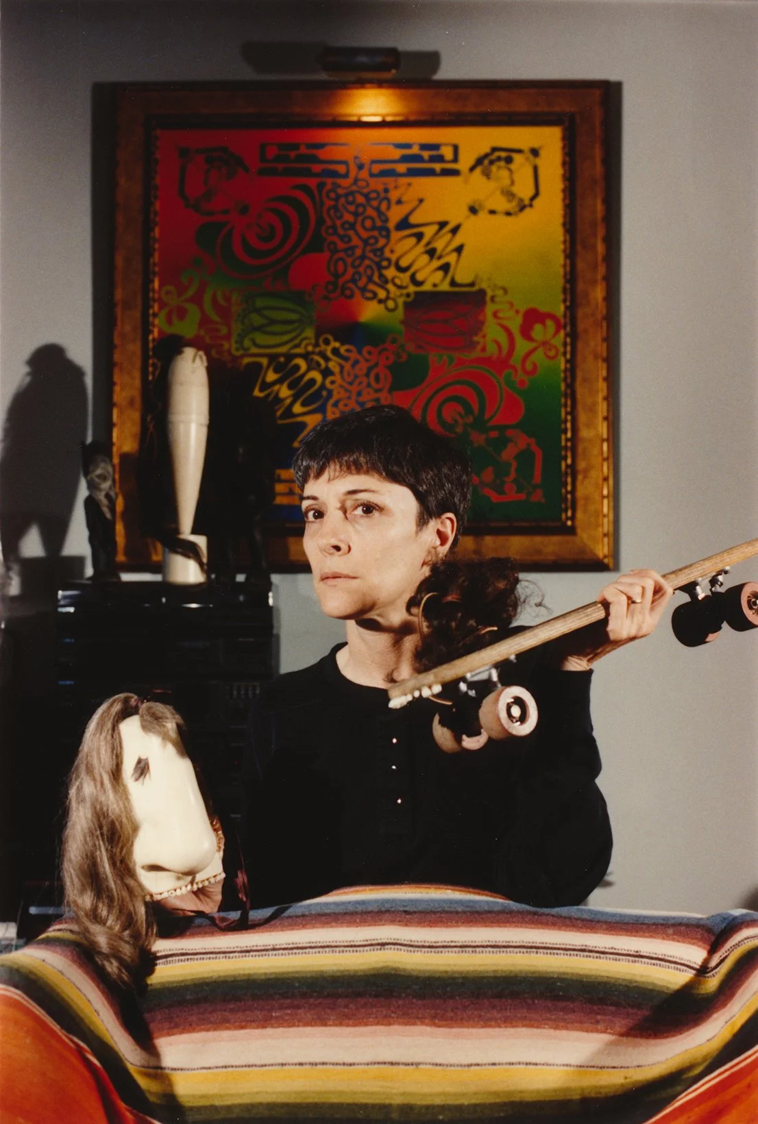 SuzanneWilliams-Posed-w-Sculptures-1992-AaronKahan.jpg