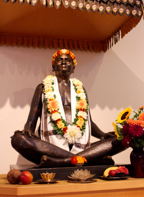 The statue or "Murti" of Nityananda at The Movement Center