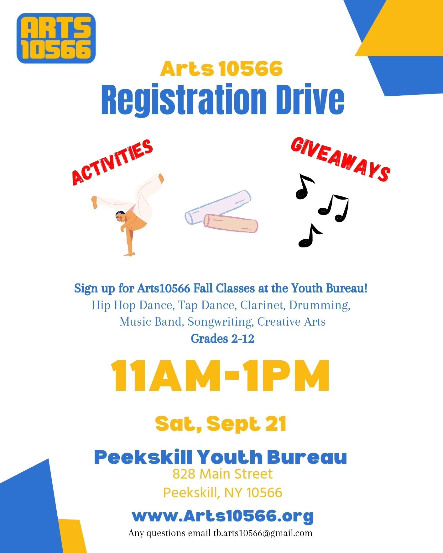 ‼️SATURDAY/S&Aacute;BADO‼️
.
.
This flier is being distributed by the School District as a community service to students and parents for information purposes only. This program is not affiliated with nor endorsed in any way by the School District.
.
