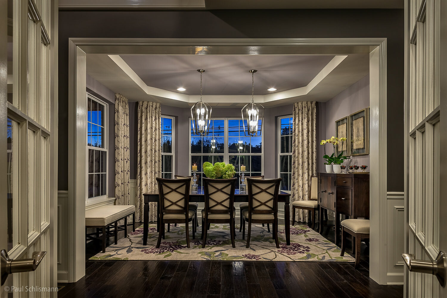 Model Home _ MI Homes _Chicago dining room dusk