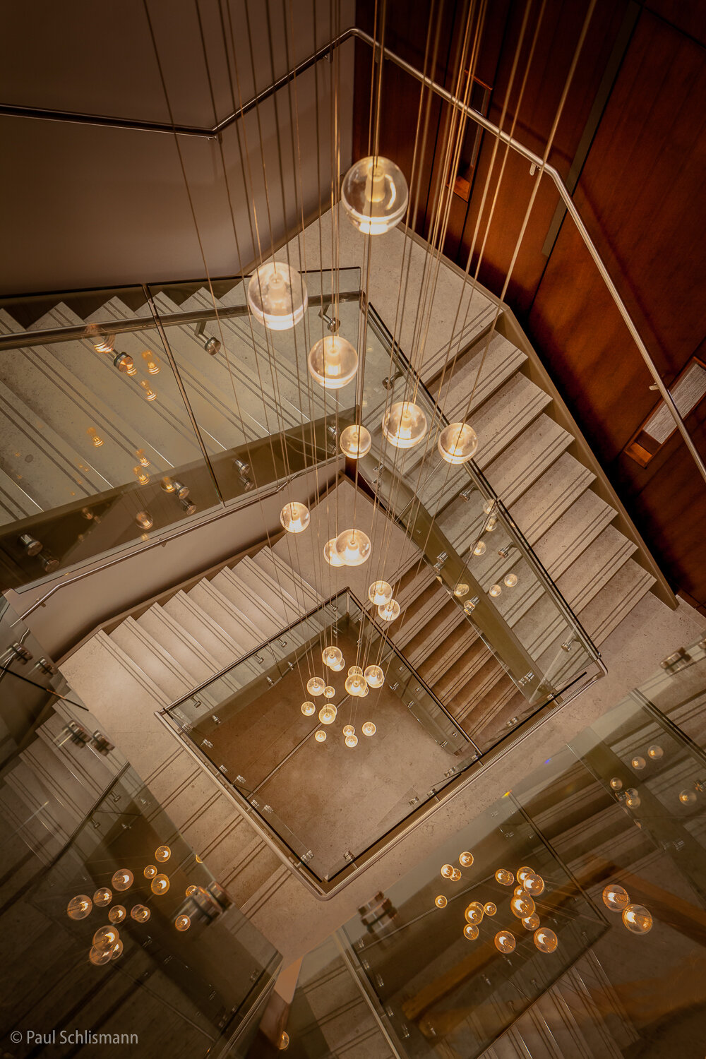 Stair detail Chicago office interior