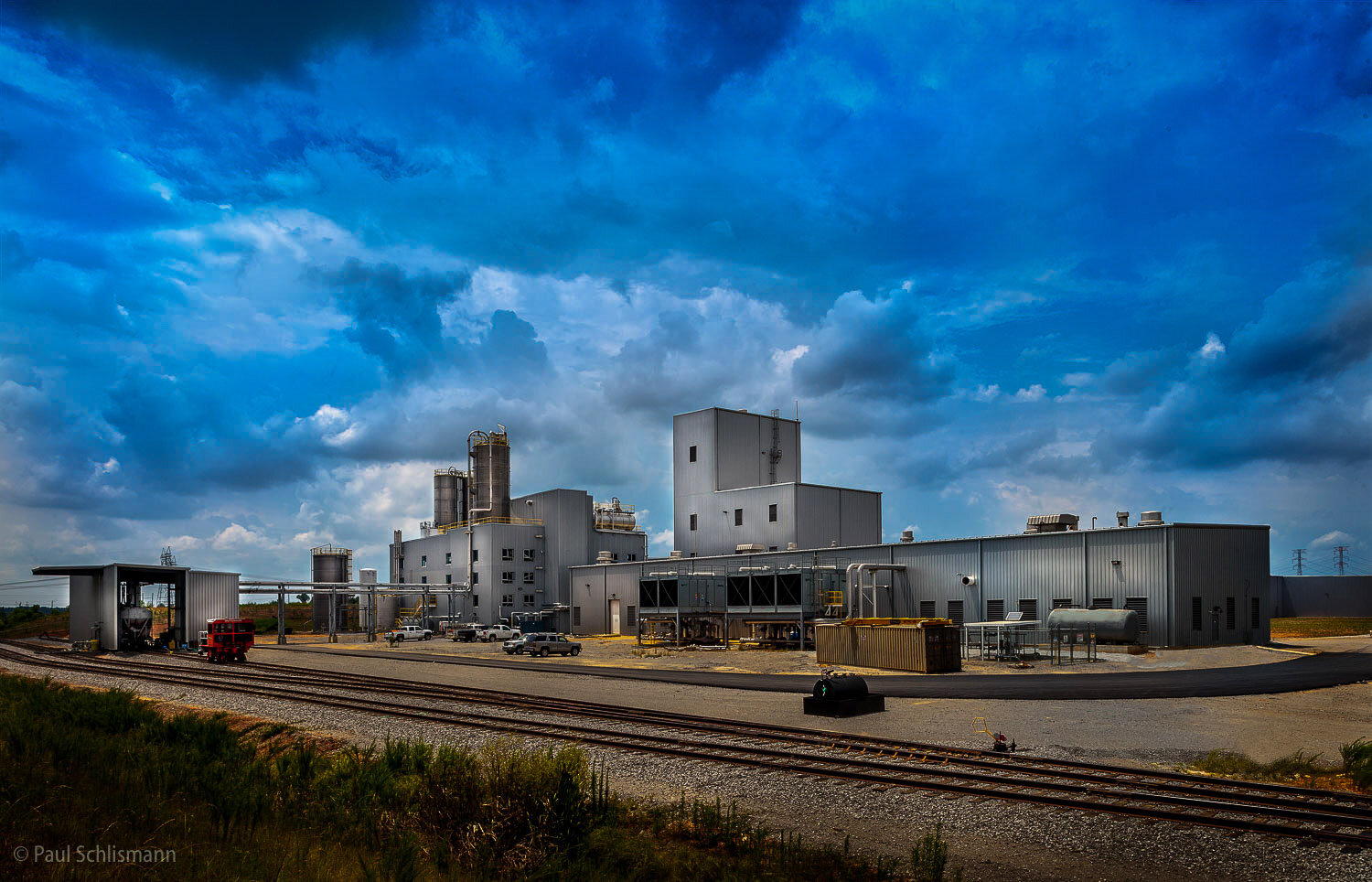 Industrial plant exterior over all view _ GA