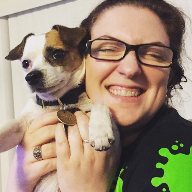 My dream team @radrtist 🐶: Junkrat (@superspork is his human)