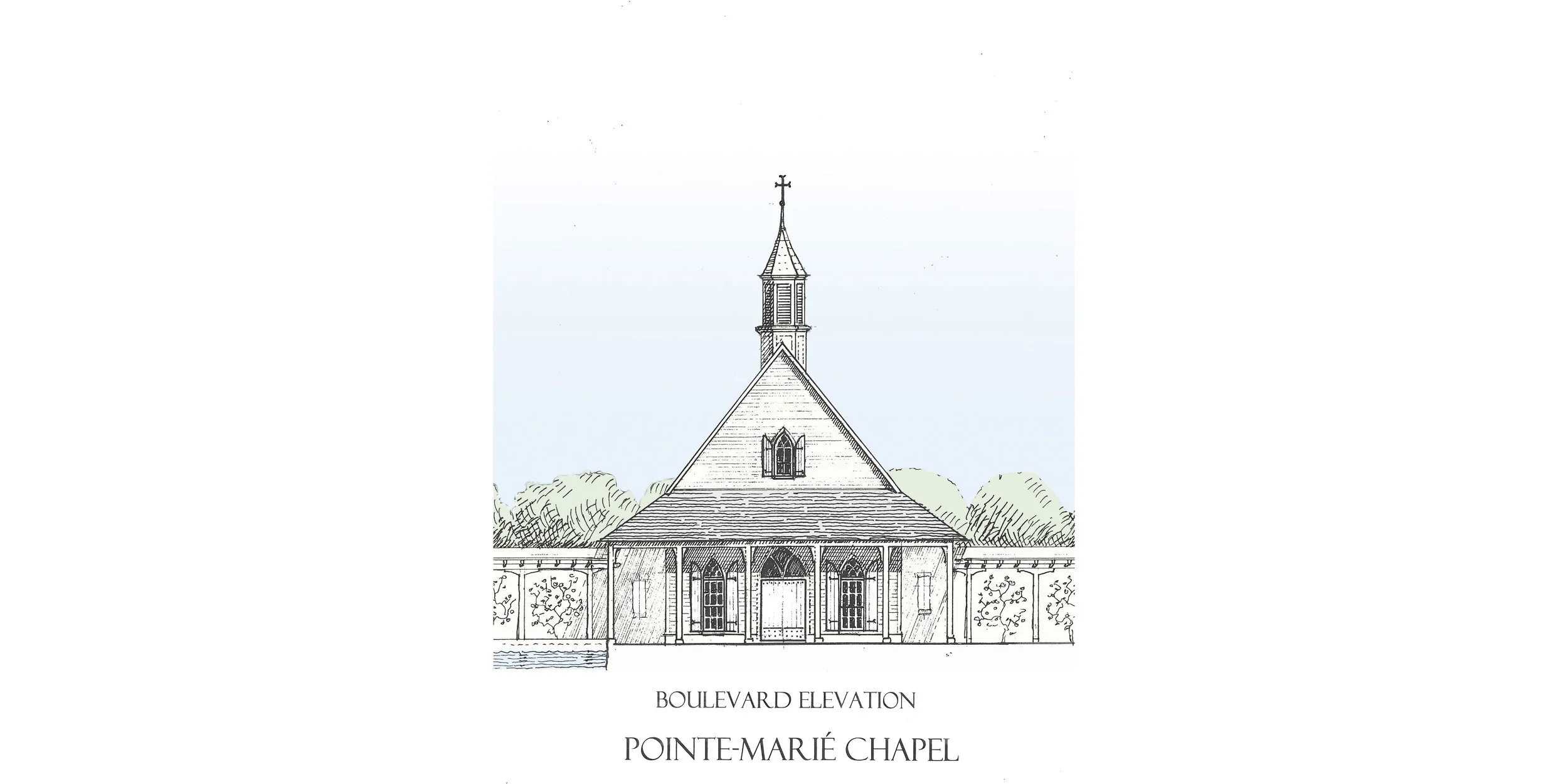 C - POINTE MARIE CHAPEL FRONT ELEVATION SKETCH.jpg