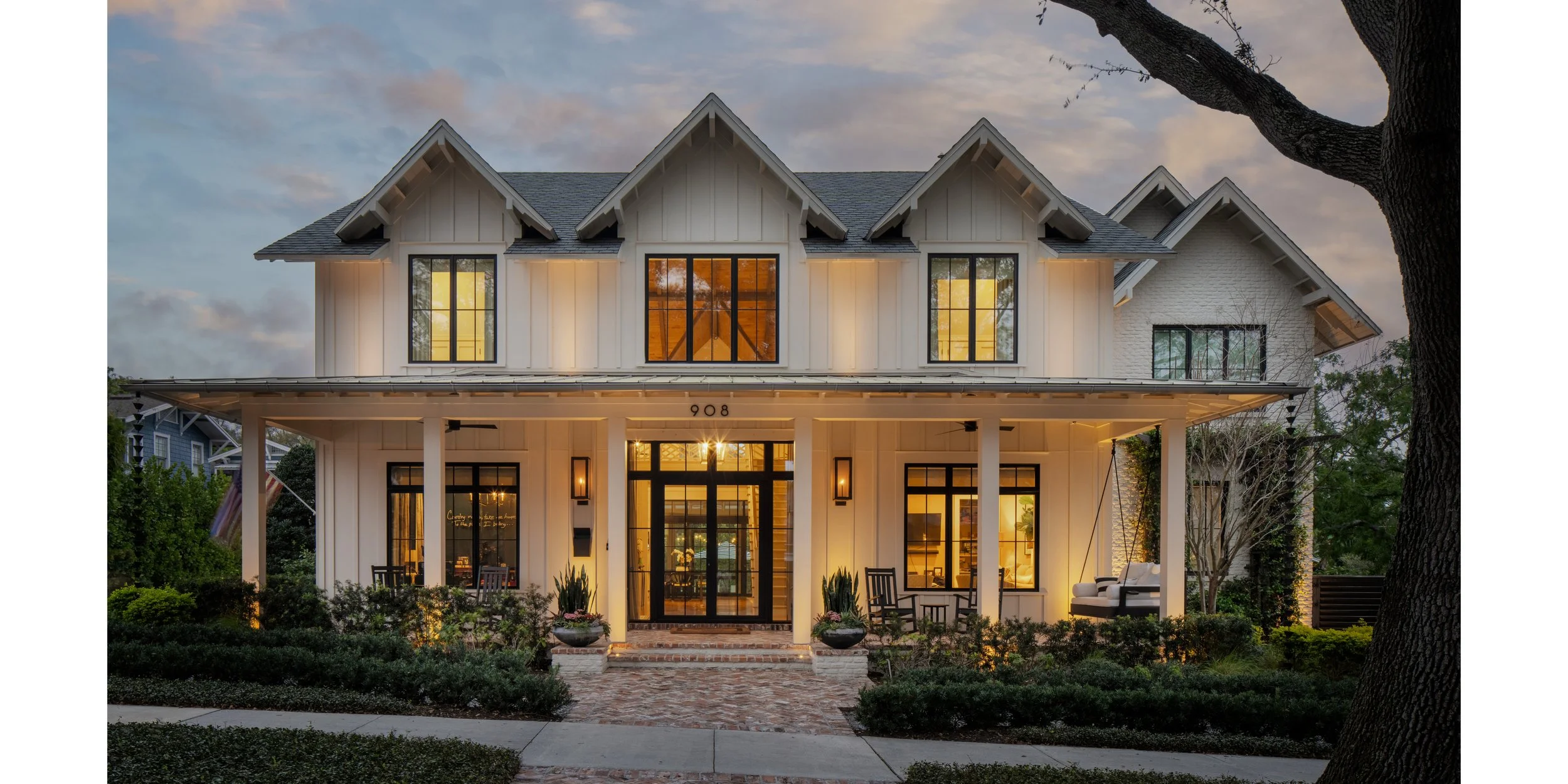 Collier Residence - Exterior - Front One Point Sunset.jpg