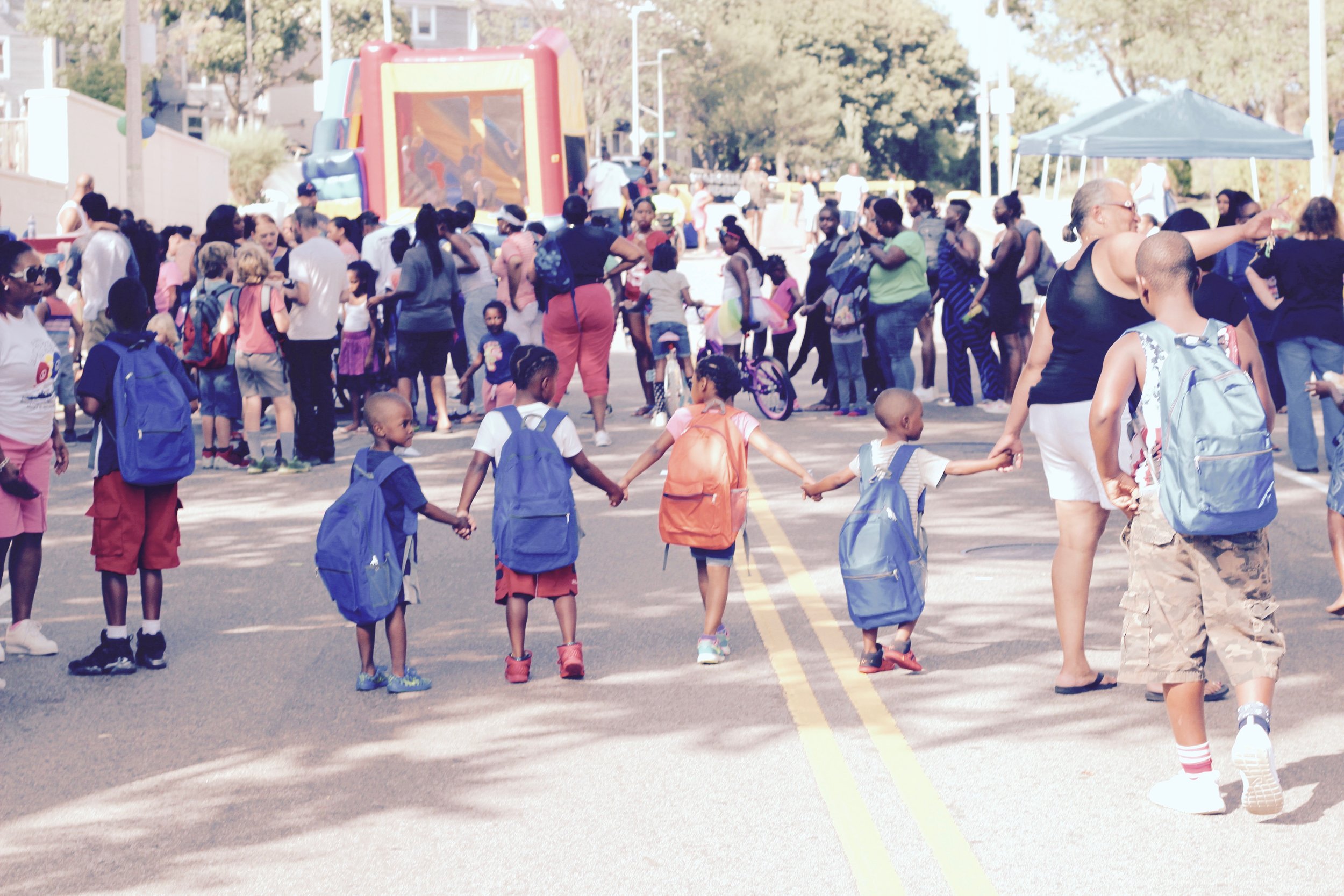 There was a bouncy house as well!