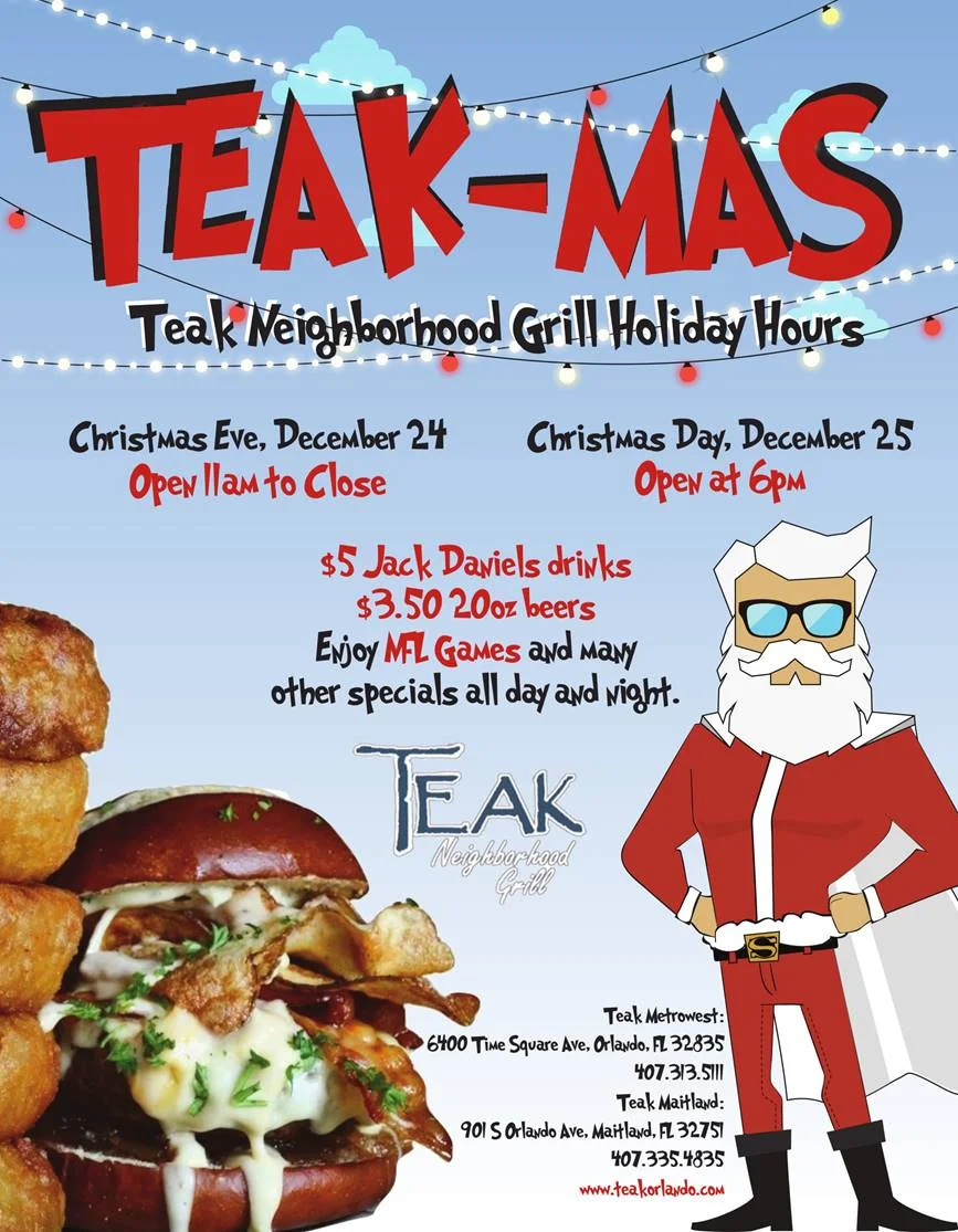Where to Eat on Christmas in Orlando 2017 Teak Neighborhood Grill.jpg